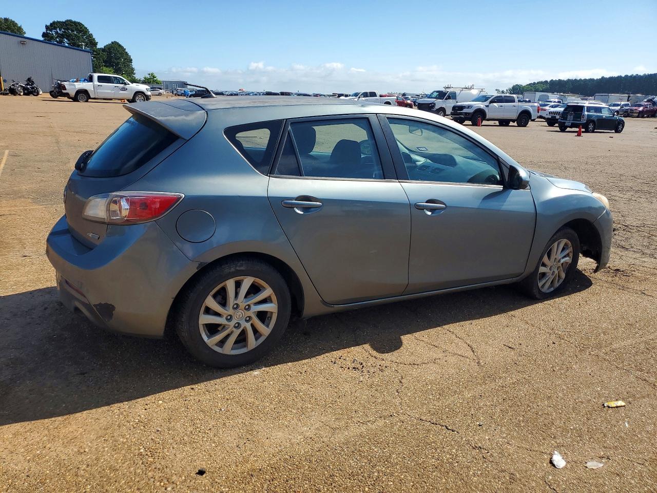 2012 Mazda 3 I Gray vin: JM1BL1L7XC1644683
