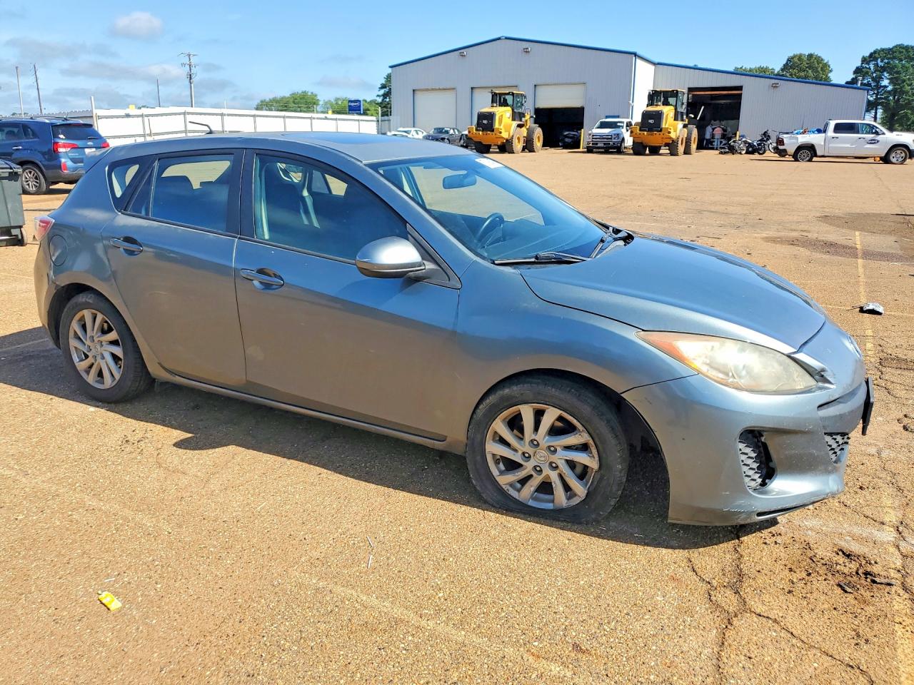 2012 Mazda 3 I Gray vin: JM1BL1L7XC1644683