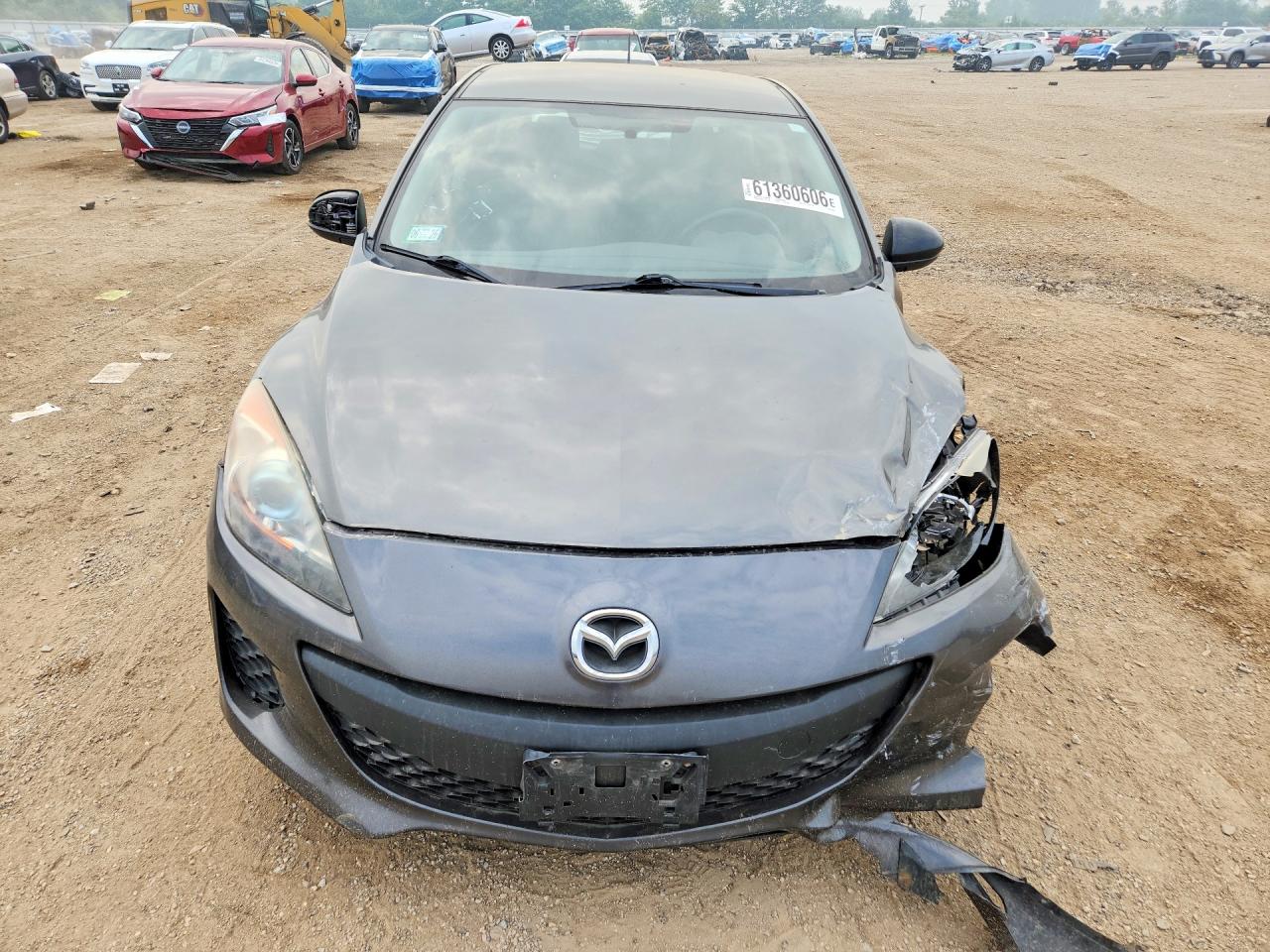 2012 Mazda 3 I Серый vin: JM1BL1L7XC1675576