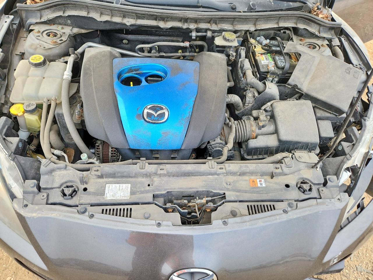 2012 Mazda 3 I Серый vin: JM1BL1L7XC1675576
