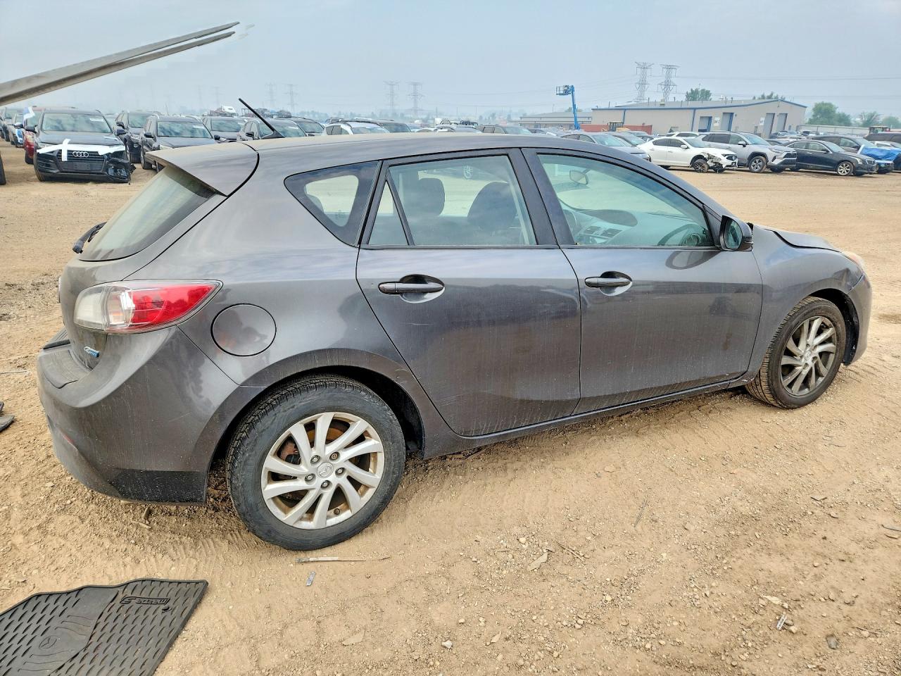 2012 Mazda 3 I Серый vin: JM1BL1L7XC1675576