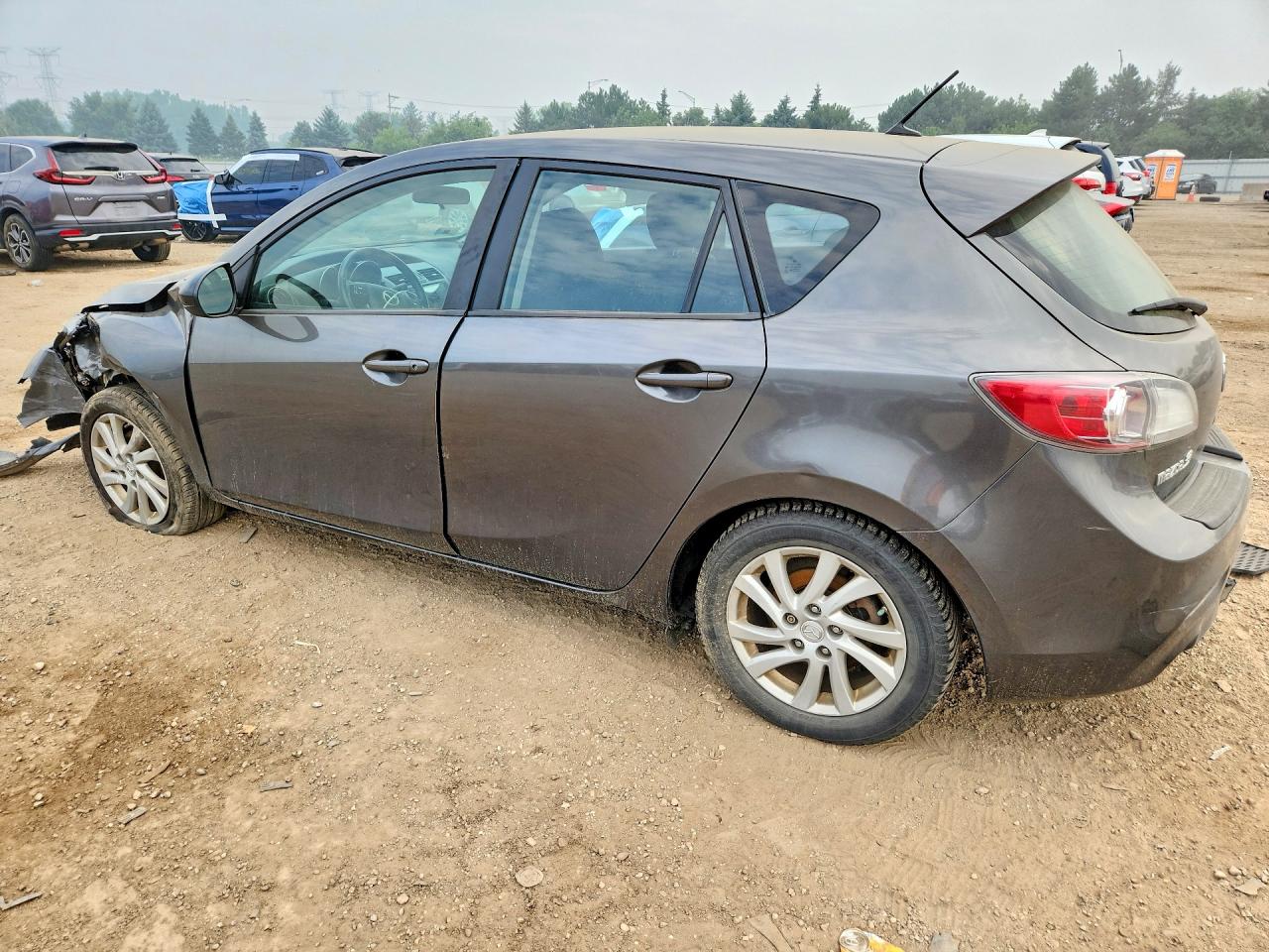 2012 Mazda 3 I Серый vin: JM1BL1L7XC1675576
