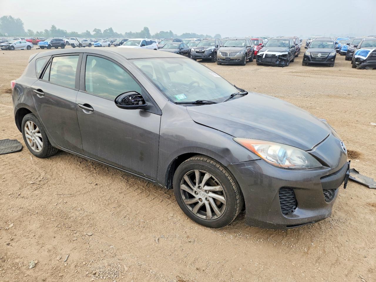 2012 Mazda 3 I Серый vin: JM1BL1L7XC1675576