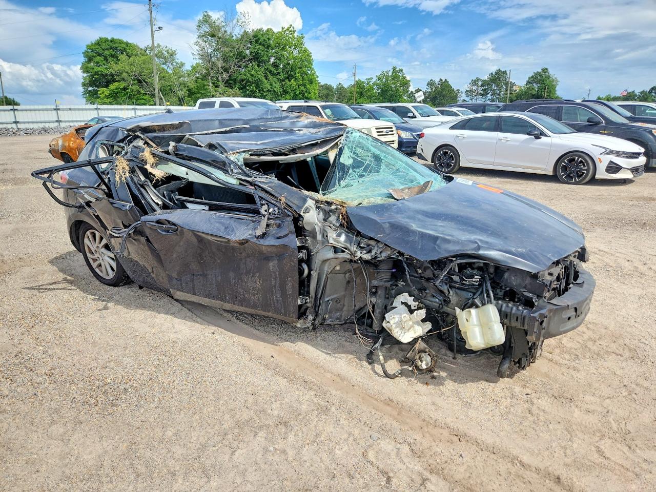 2012 Mazda 3 I Черный vin: JM1BL1L7XC1692720