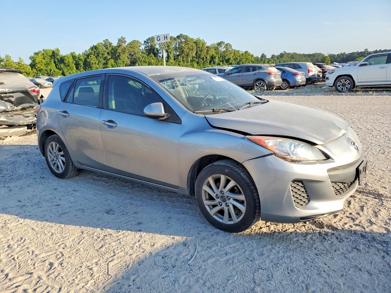 2013 Mazda 3 I Silver vin: JM1BL1L7XD1830161