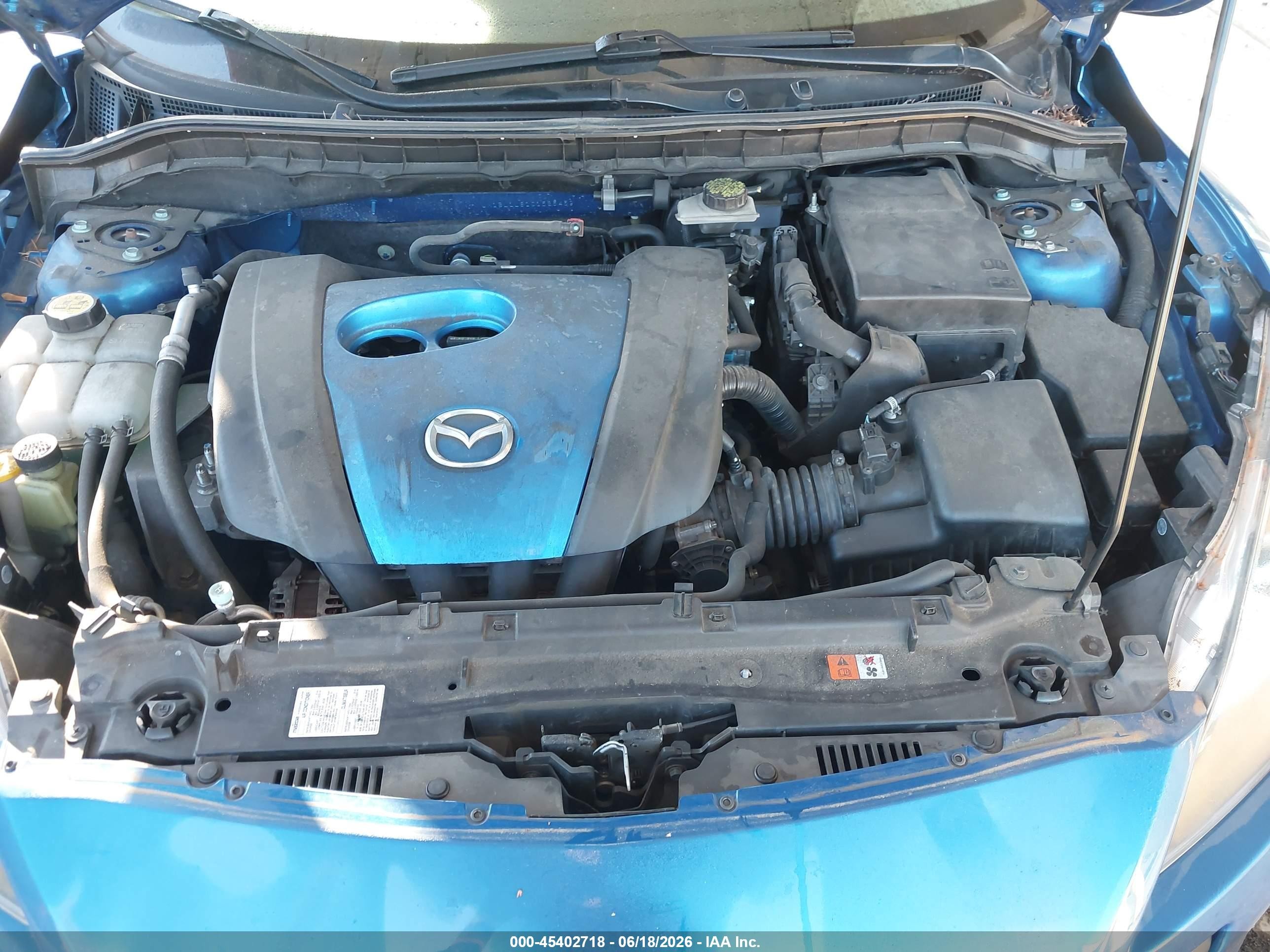 2012 Mazda Mazda3 I Touring Синий vin: JM1BL1L81C1525459