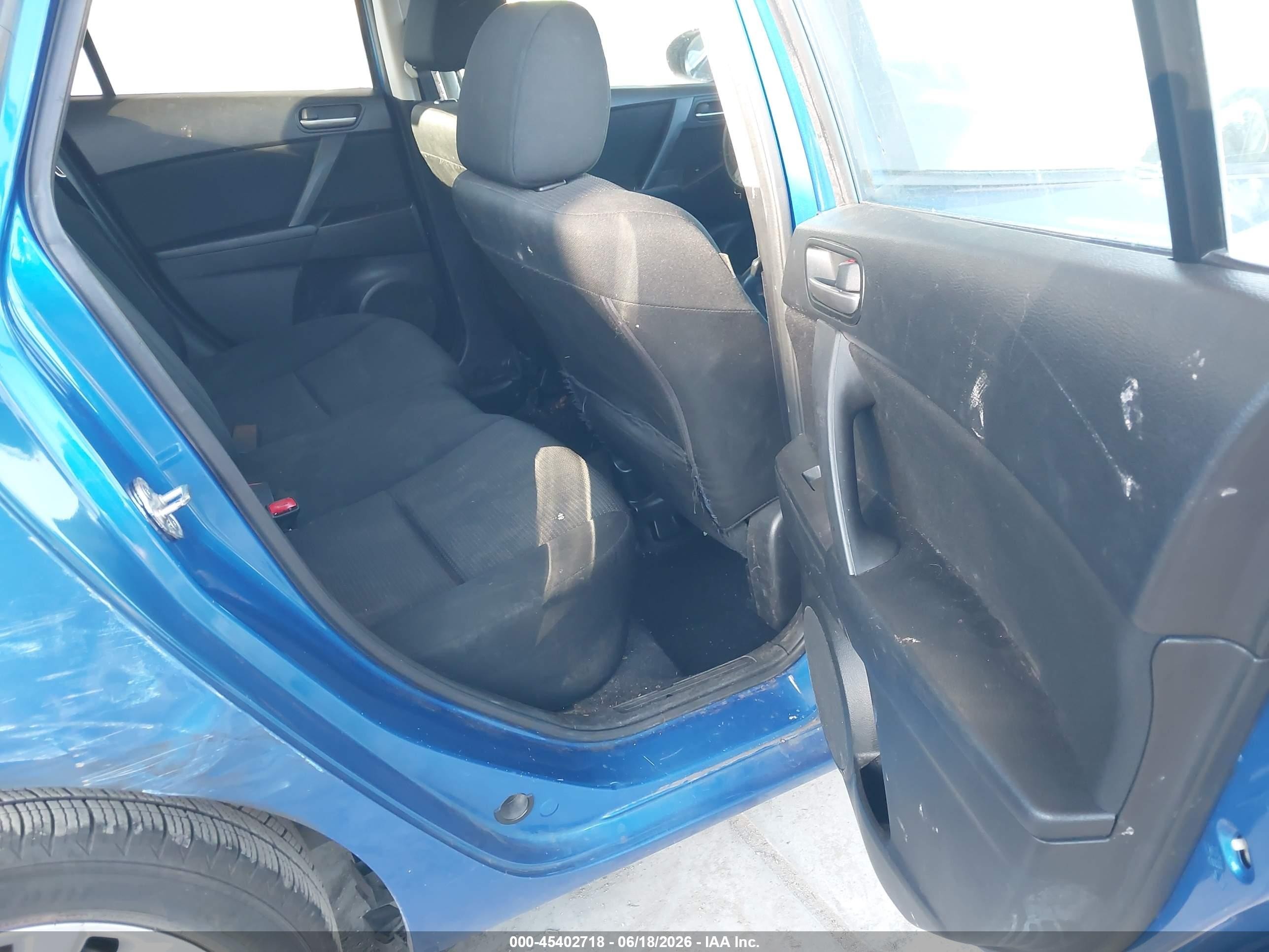 2012 Mazda Mazda3 I Touring Синий vin: JM1BL1L81C1525459