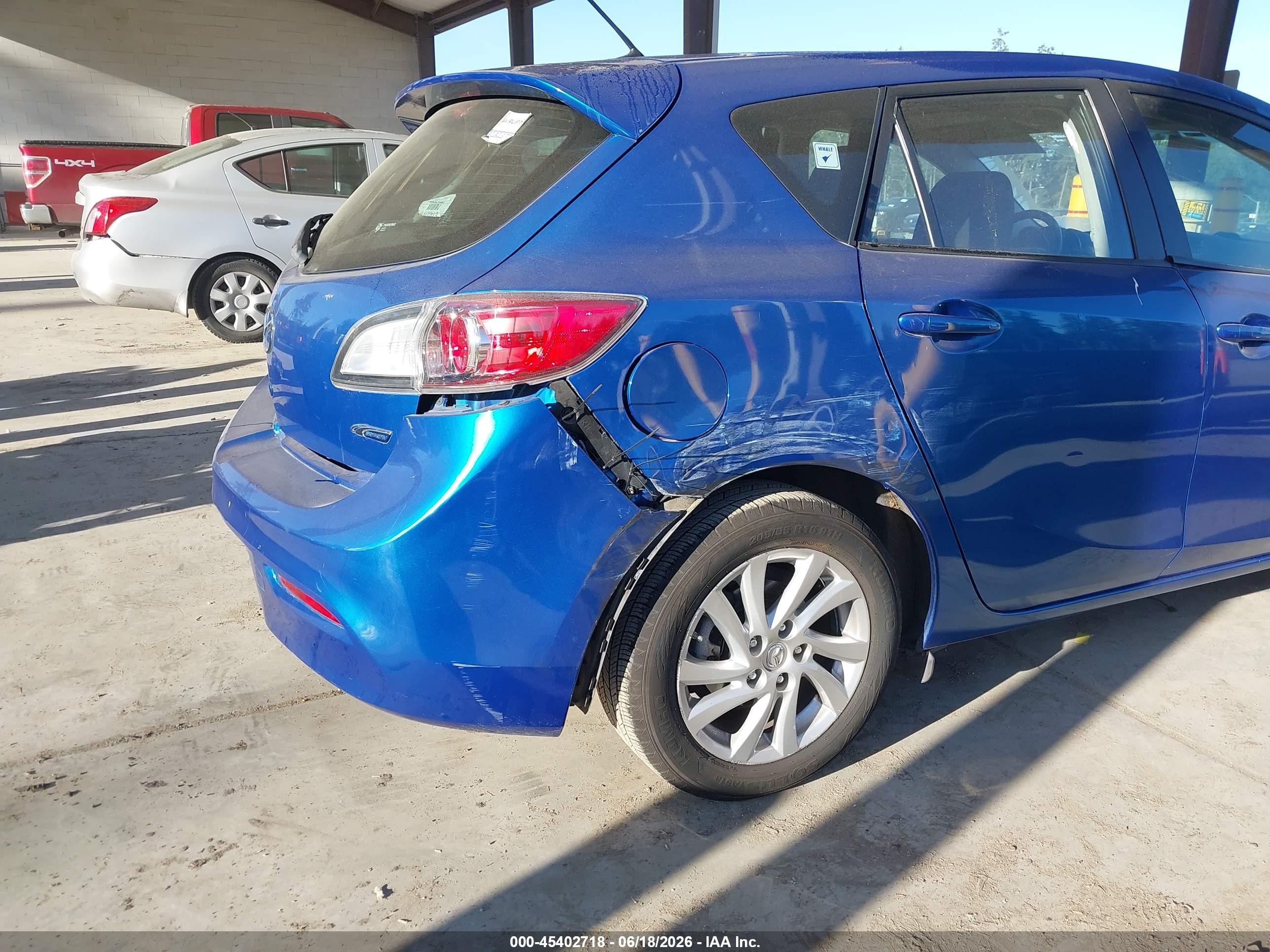 2012 Mazda Mazda3 I Touring Синий vin: JM1BL1L81C1525459