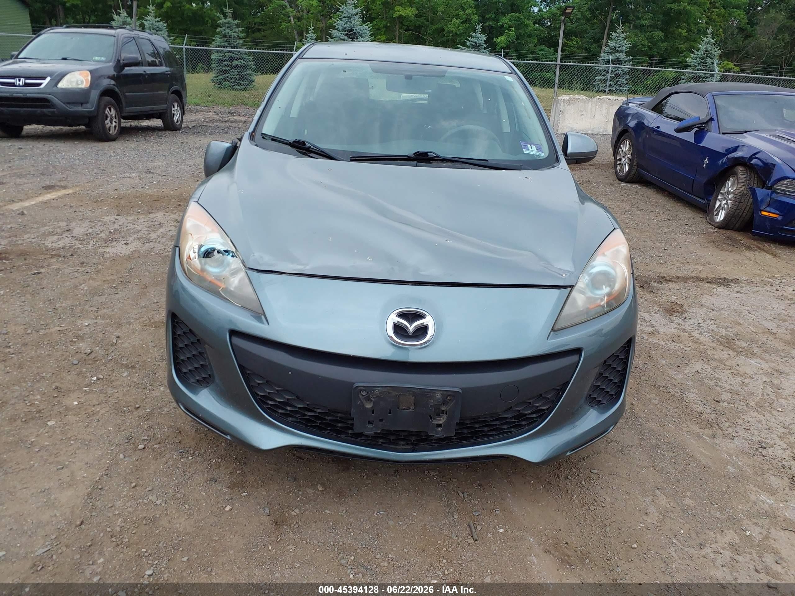 2012 Mazda Mazda3 I Touring Green vin: JM1BL1L81C1542648
