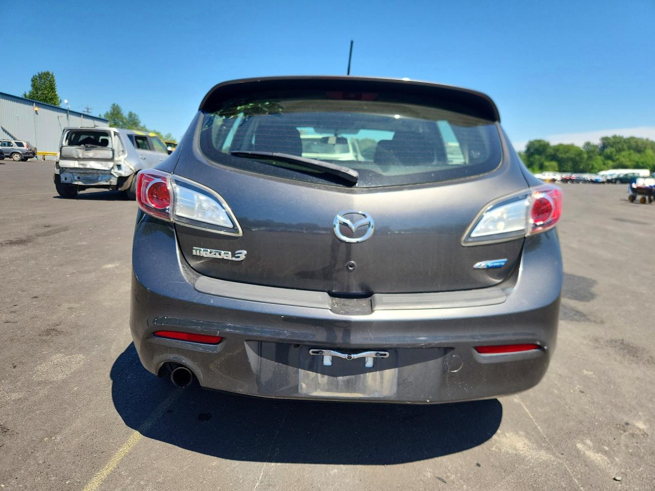 2012 Mazda 3 I Gray vin: JM1BL1L81C1681596