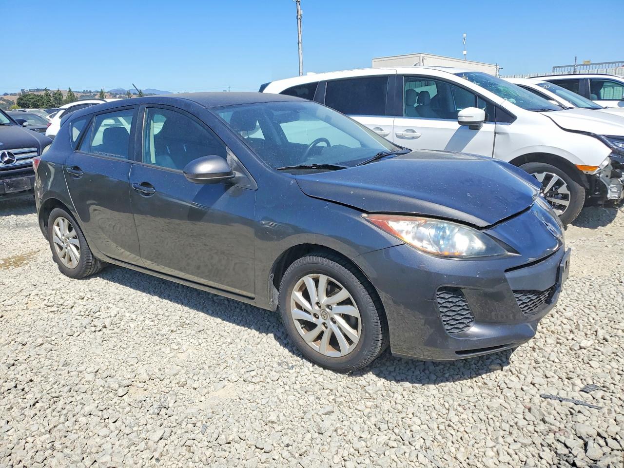 2012 Mazda 3 I Серый vin: JM1BL1L82C1546174
