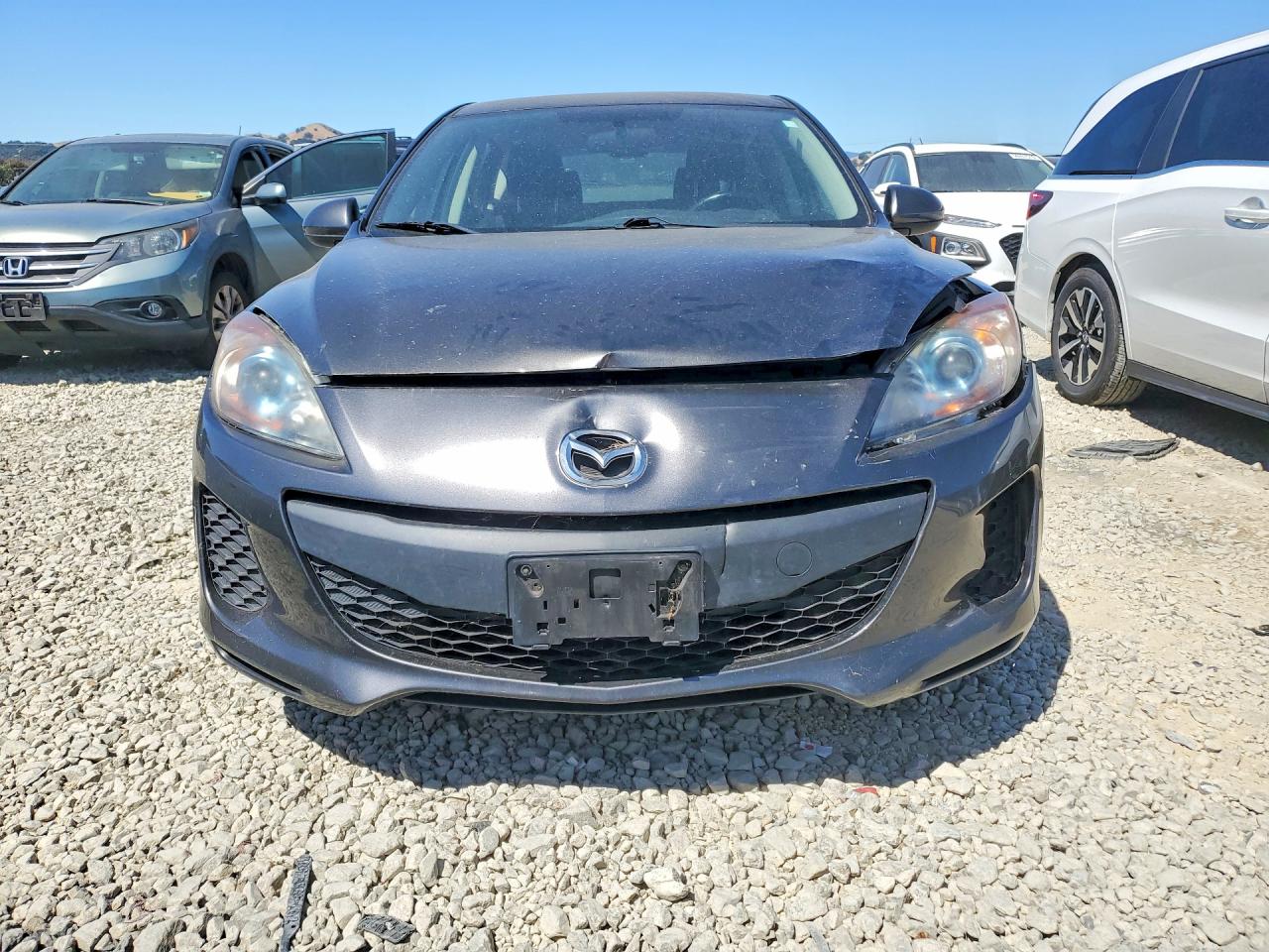 2012 Mazda 3 I Серый vin: JM1BL1L82C1546174