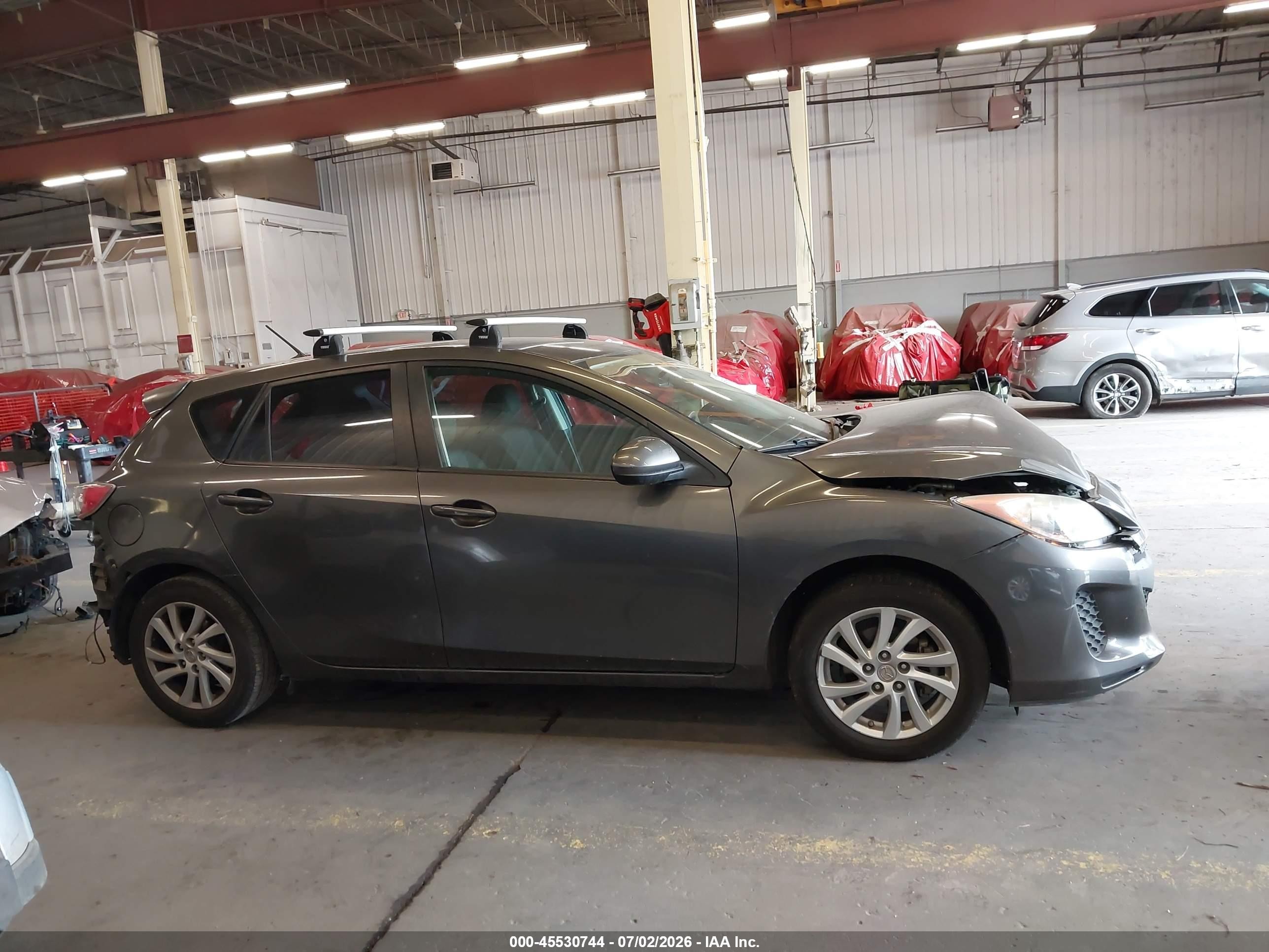 2012 Mazda Mazda3 I Touring Gray vin: JM1BL1L82C1562326
