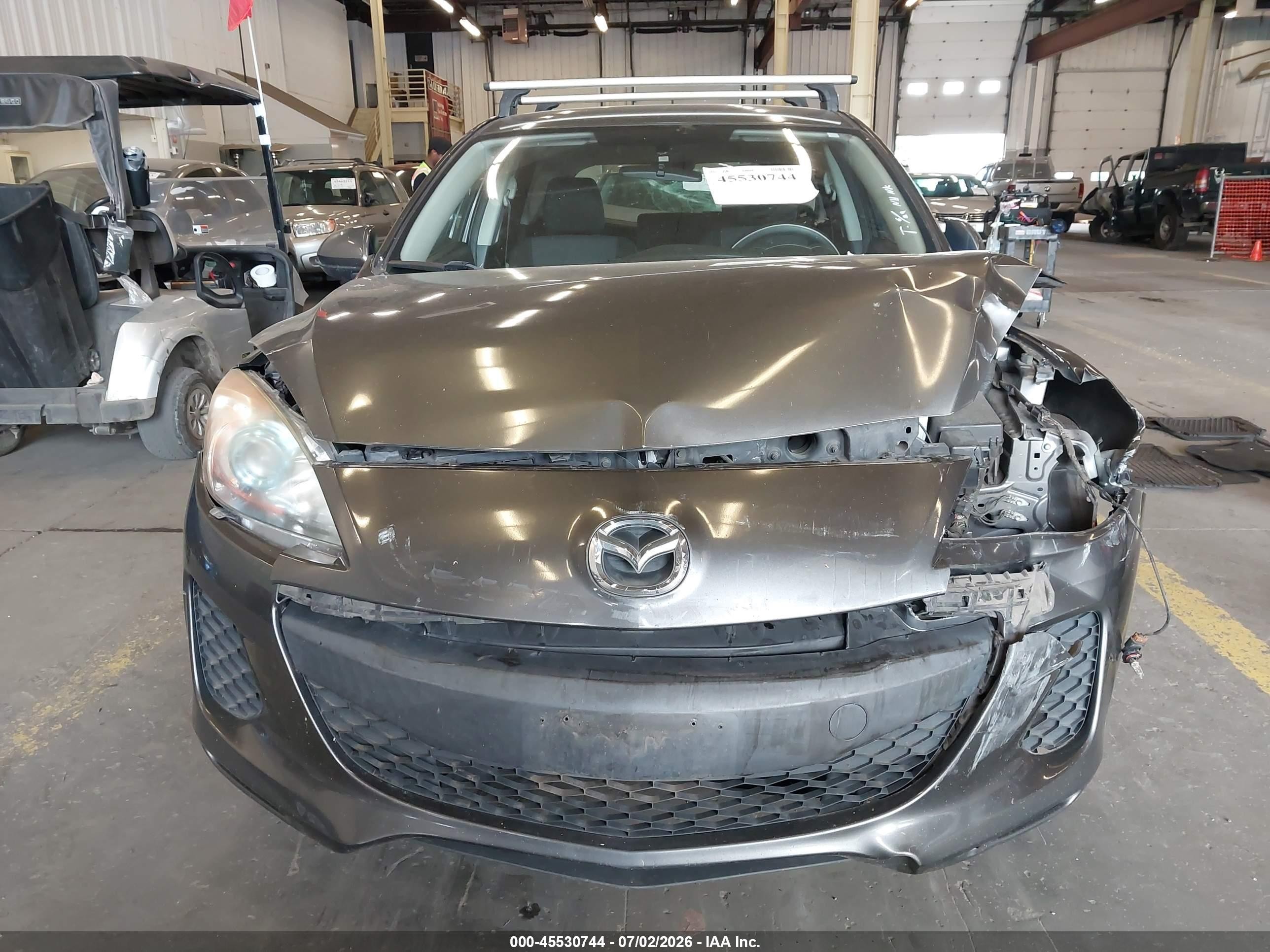 2012 Mazda Mazda3 I Touring Gray vin: JM1BL1L82C1562326