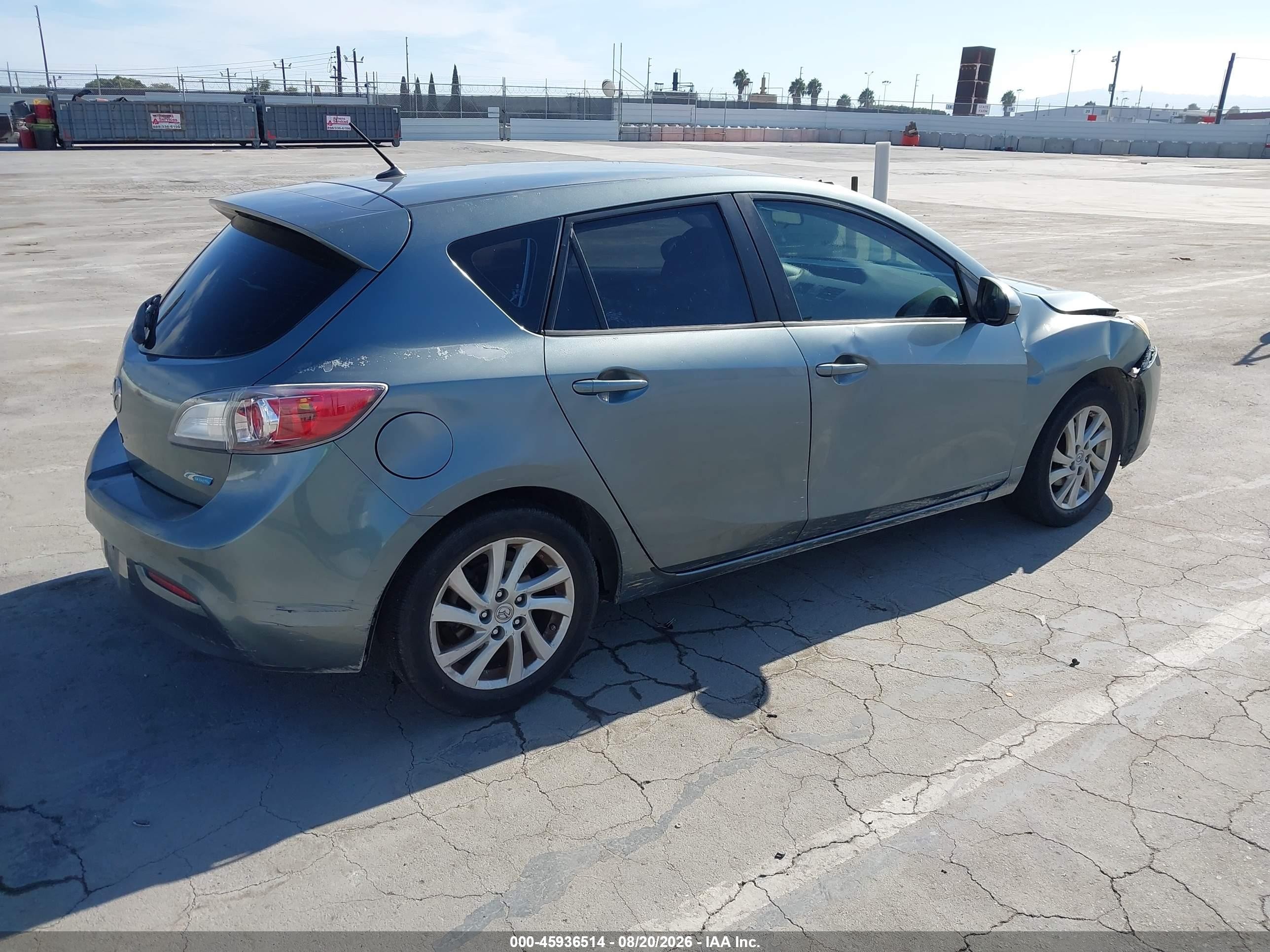 2012 Mazda Mazda3 I Touring Green vin: JM1BL1L82C1618720