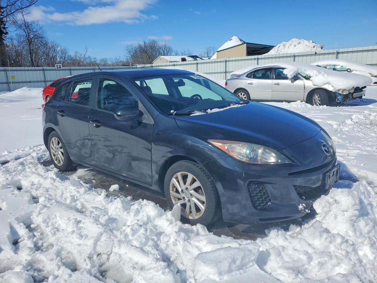 2012 Mazda 3 I Черный vin: JM1BL1L82C1695412