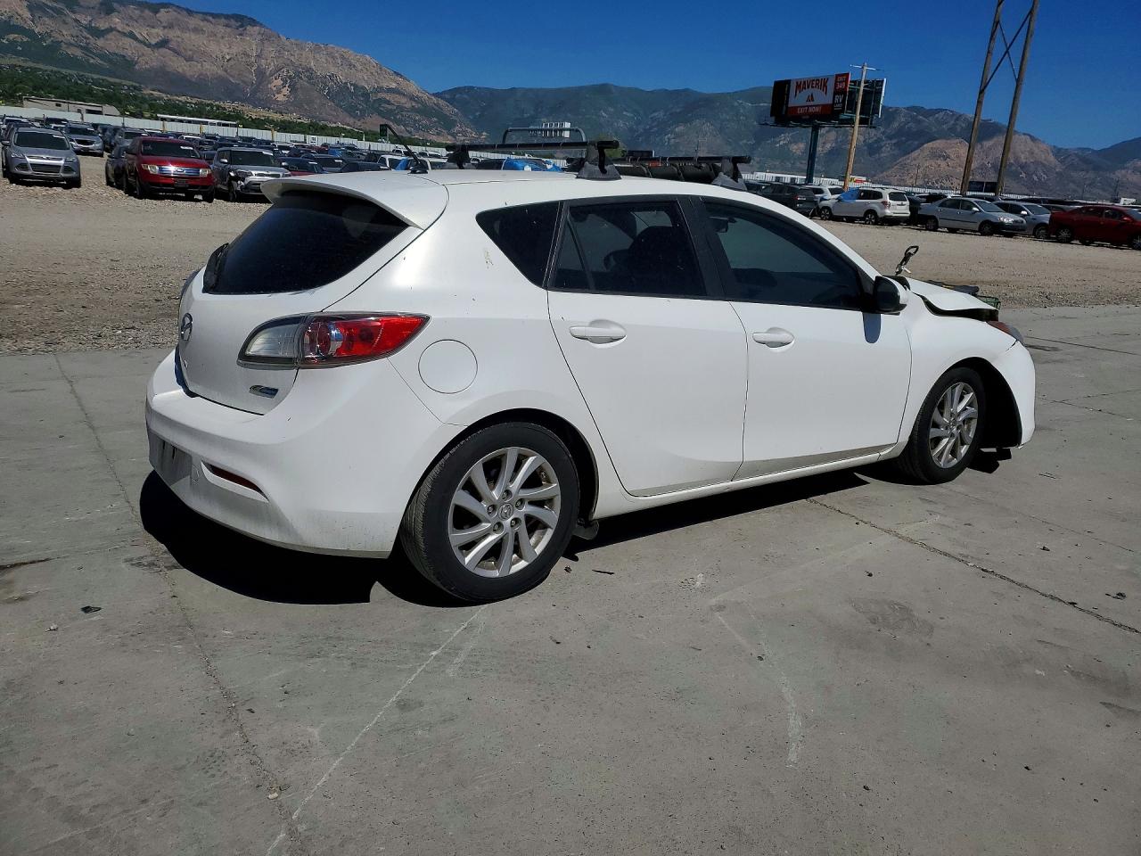 2012 Mazda 3 I White vin: JM1BL1L83C1552730