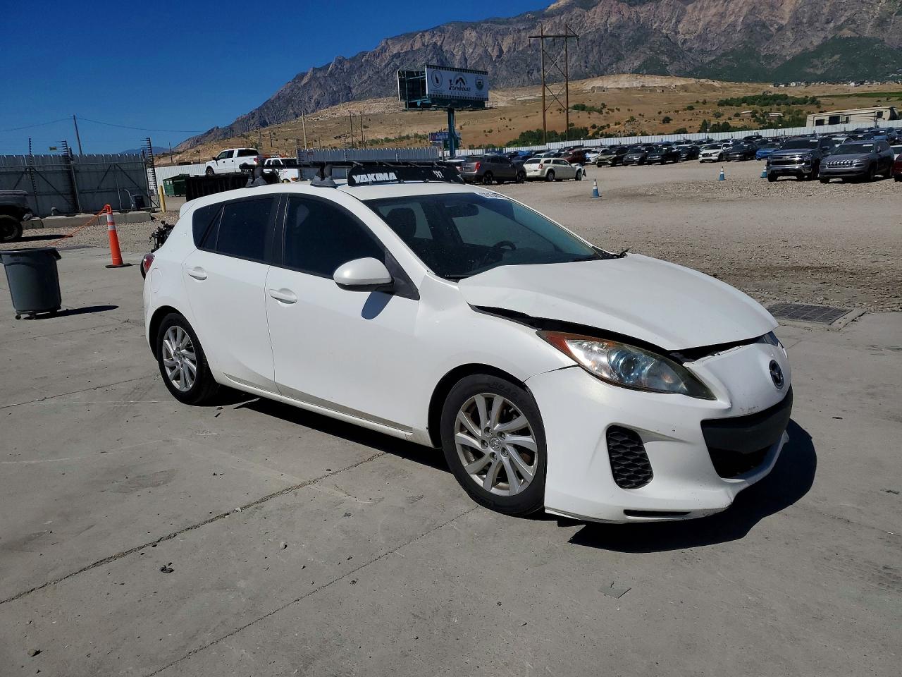2012 Mazda 3 I White vin: JM1BL1L83C1552730