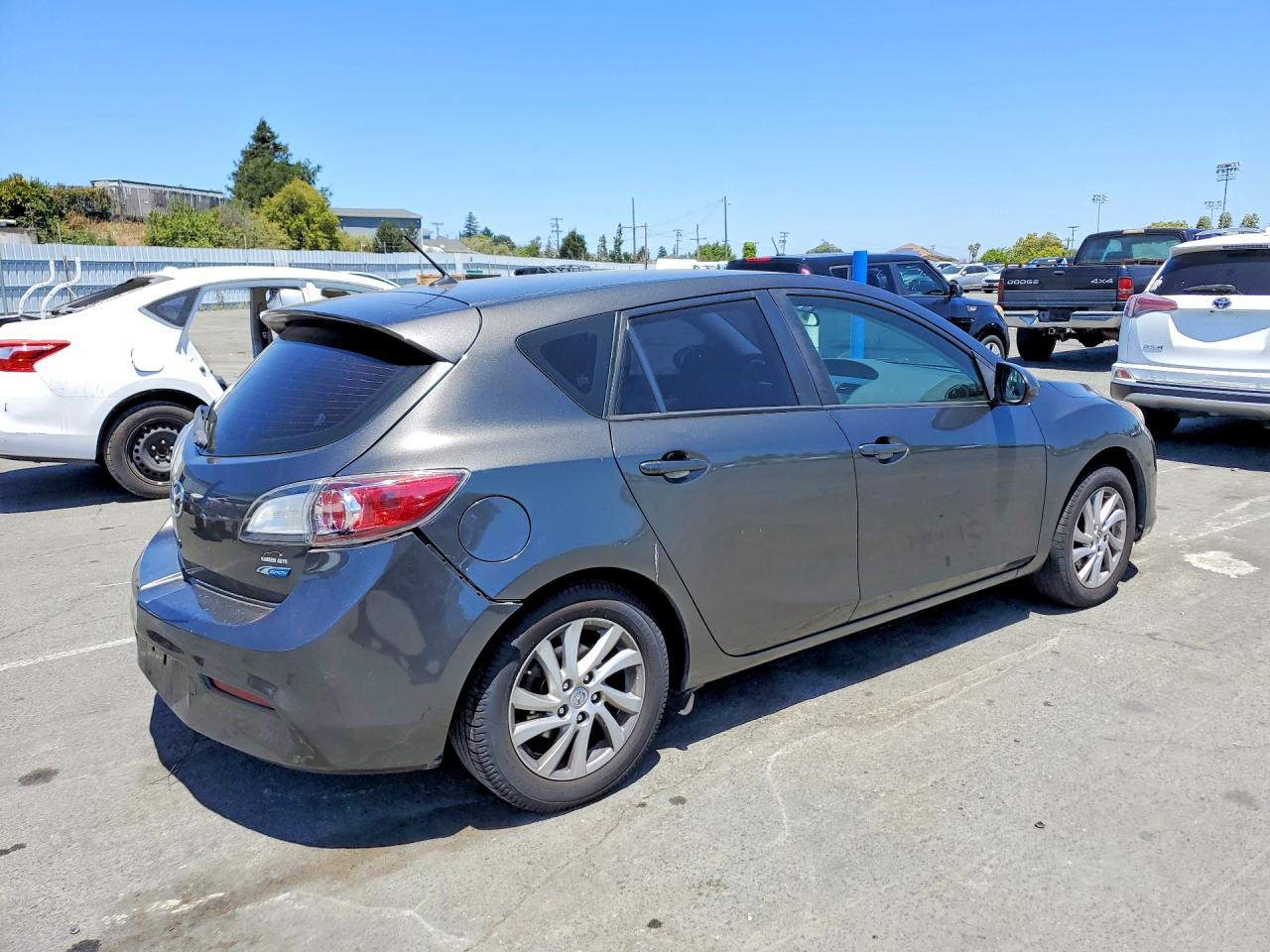 2012 Mazda 3 I Charcoal vin: JM1BL1L83C1620072
