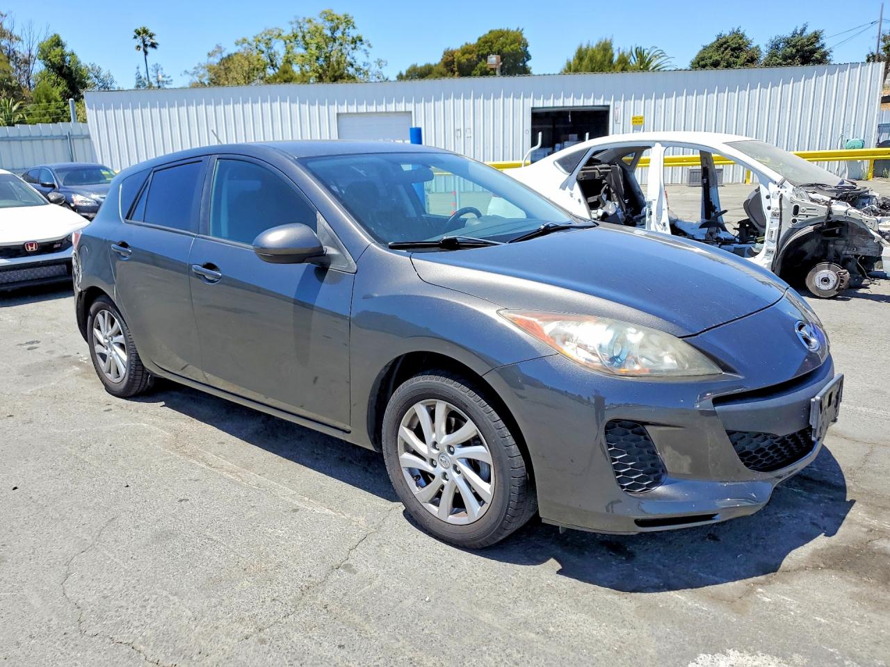 2012 Mazda 3 I Charcoal vin: JM1BL1L83C1620072