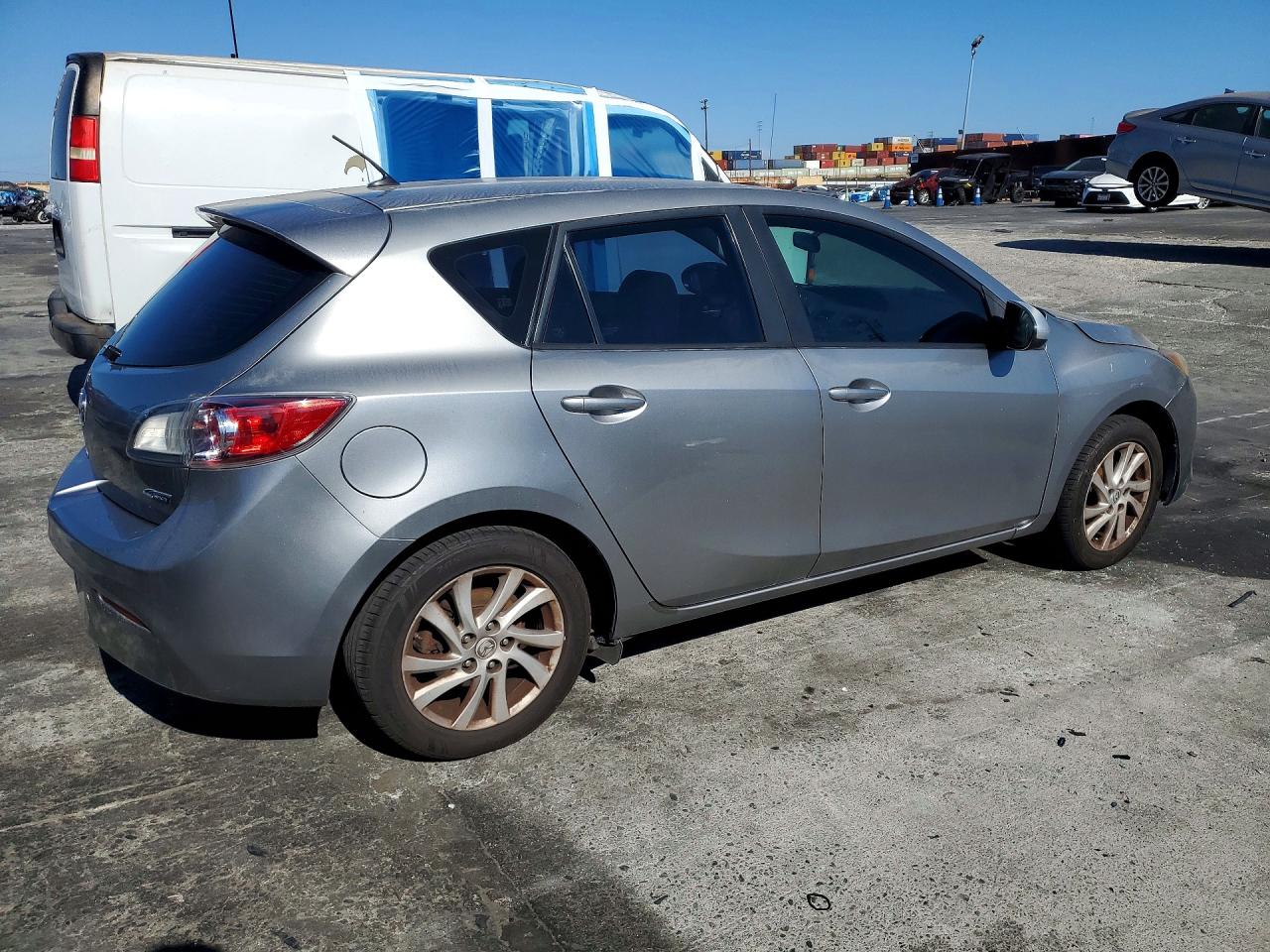 2012 Mazda 3 I Gray vin: JM1BL1L83C1653847