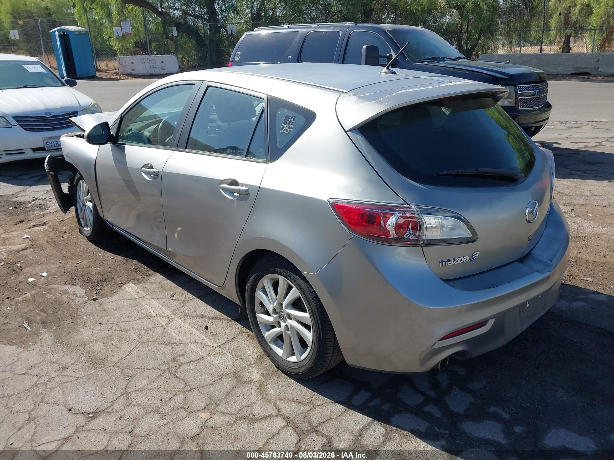 2012 Mazda Mazda3 I Touring Gray vin: JM1BL1L84C1552655