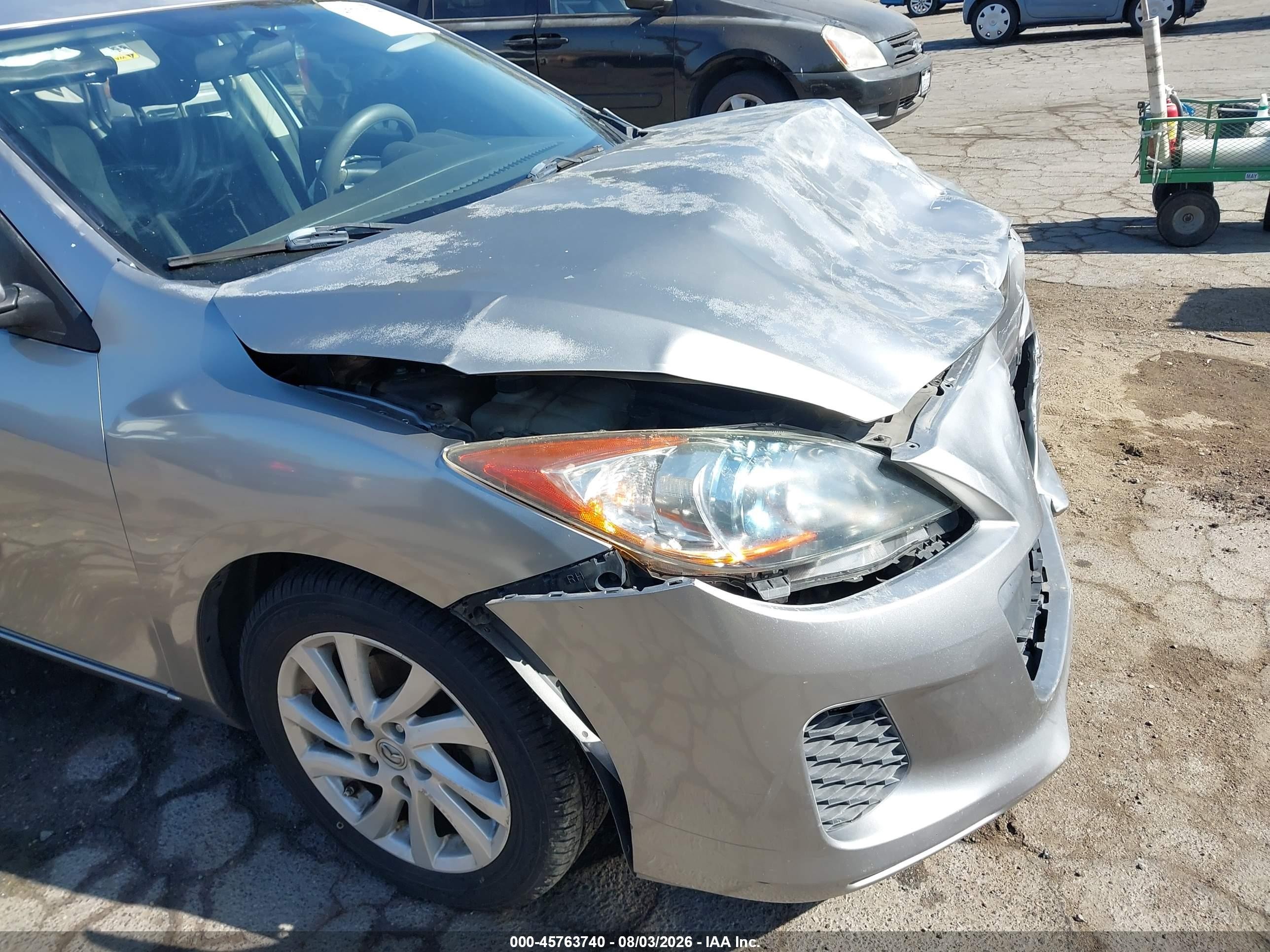 2012 Mazda Mazda3 I Touring Gray vin: JM1BL1L84C1552655