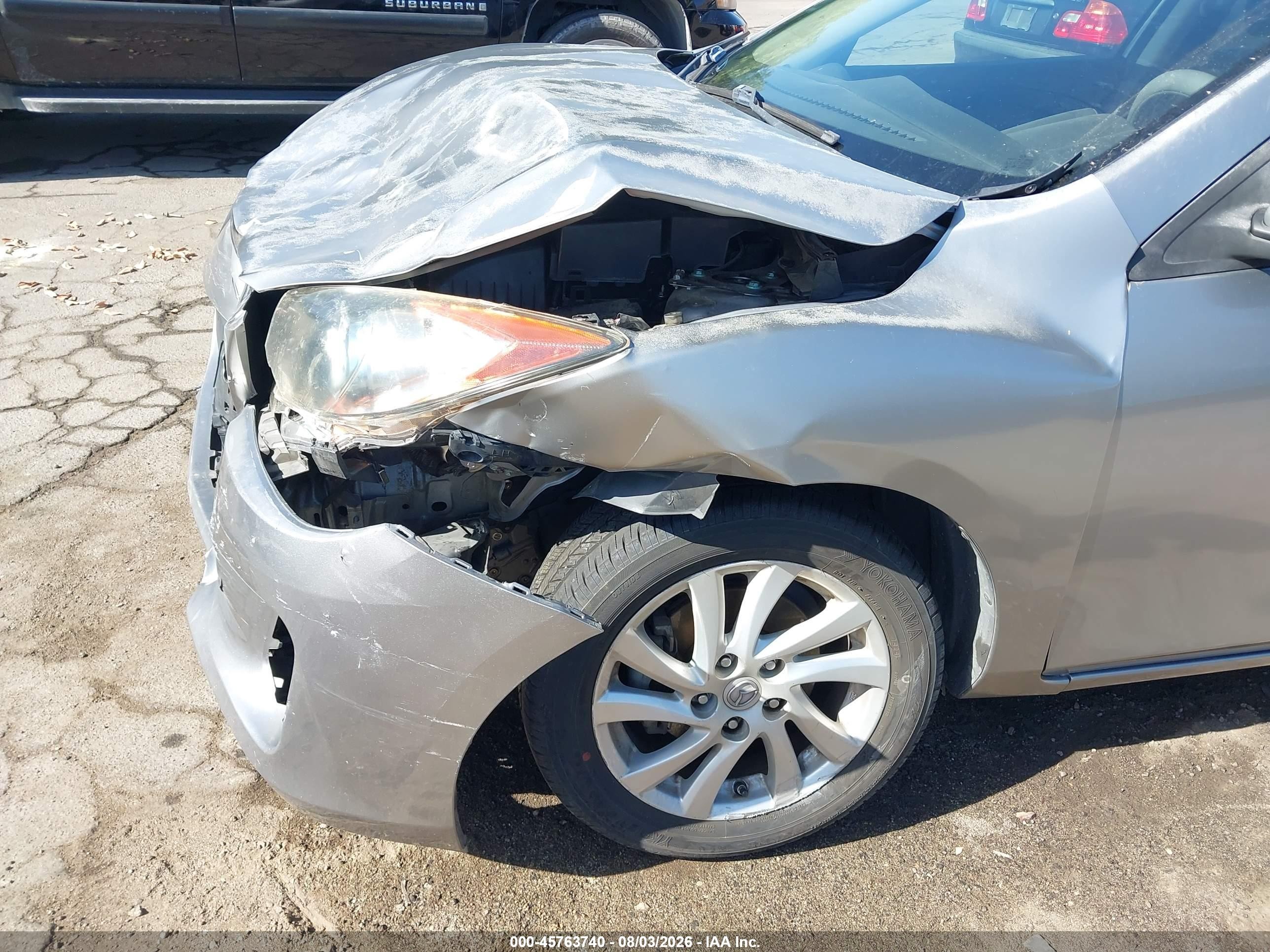 2012 Mazda Mazda3 I Touring Gray vin: JM1BL1L84C1552655