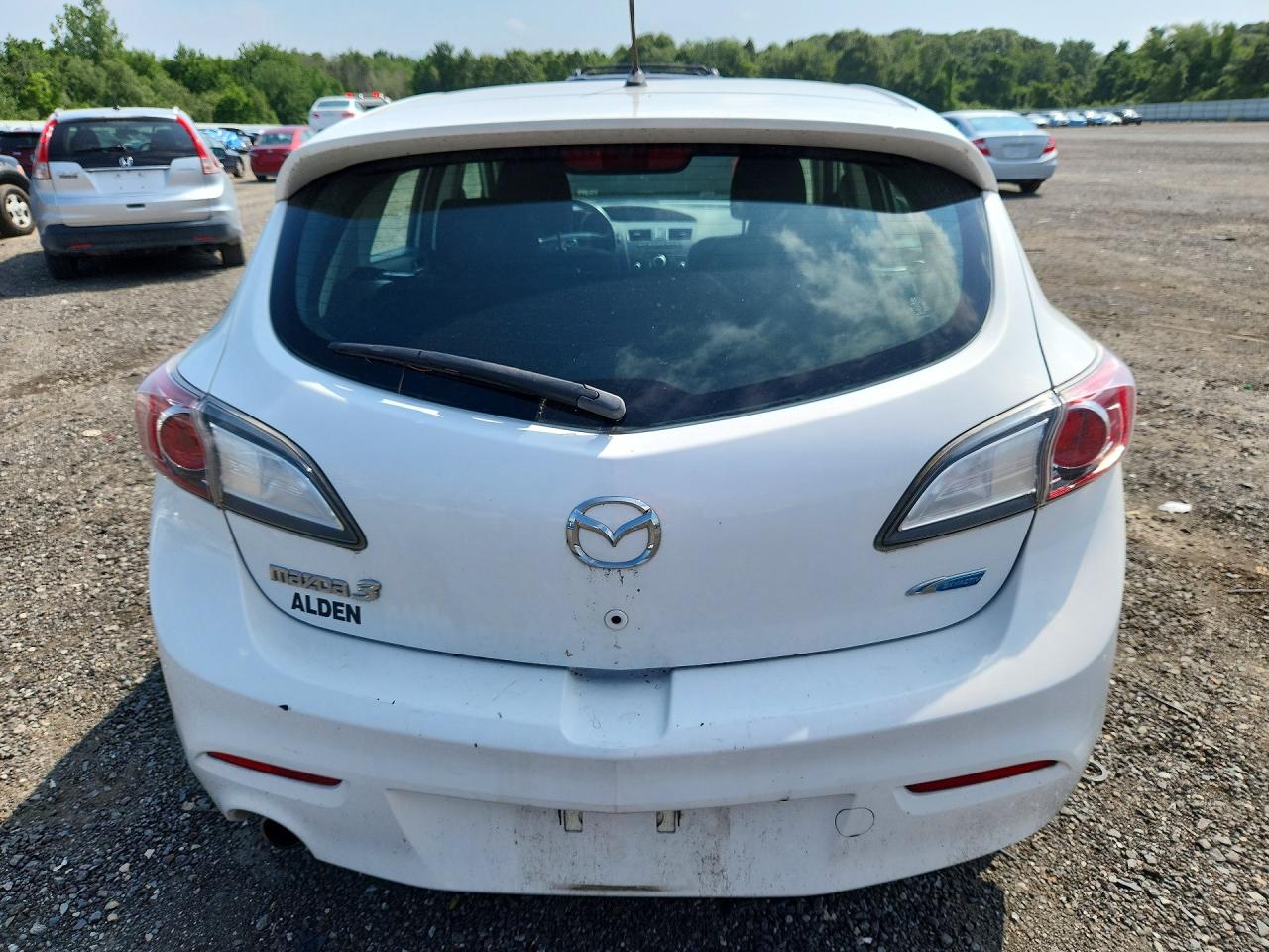 2012 Mazda 3 I White vin: JM1BL1L84C1584411