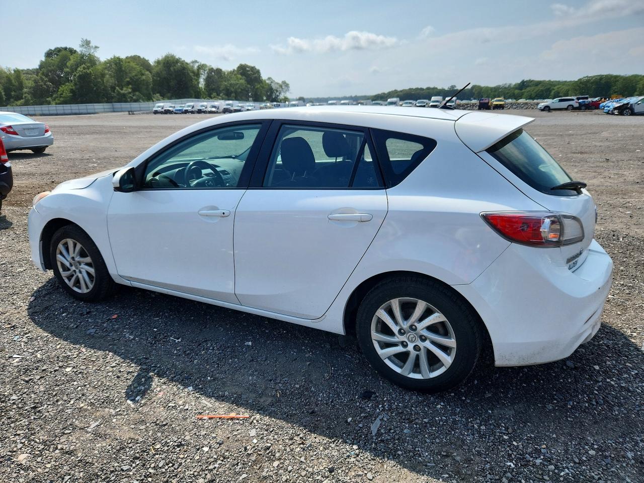2012 Mazda 3 I White vin: JM1BL1L84C1584411