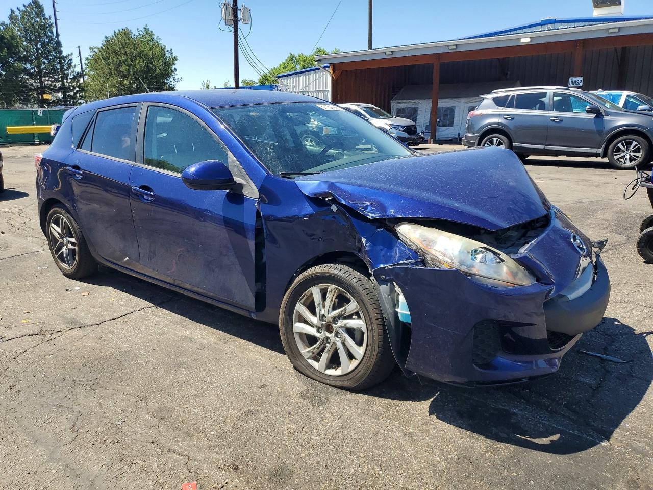 2012 Mazda 3 I Blue vin: JM1BL1L84C1659284
