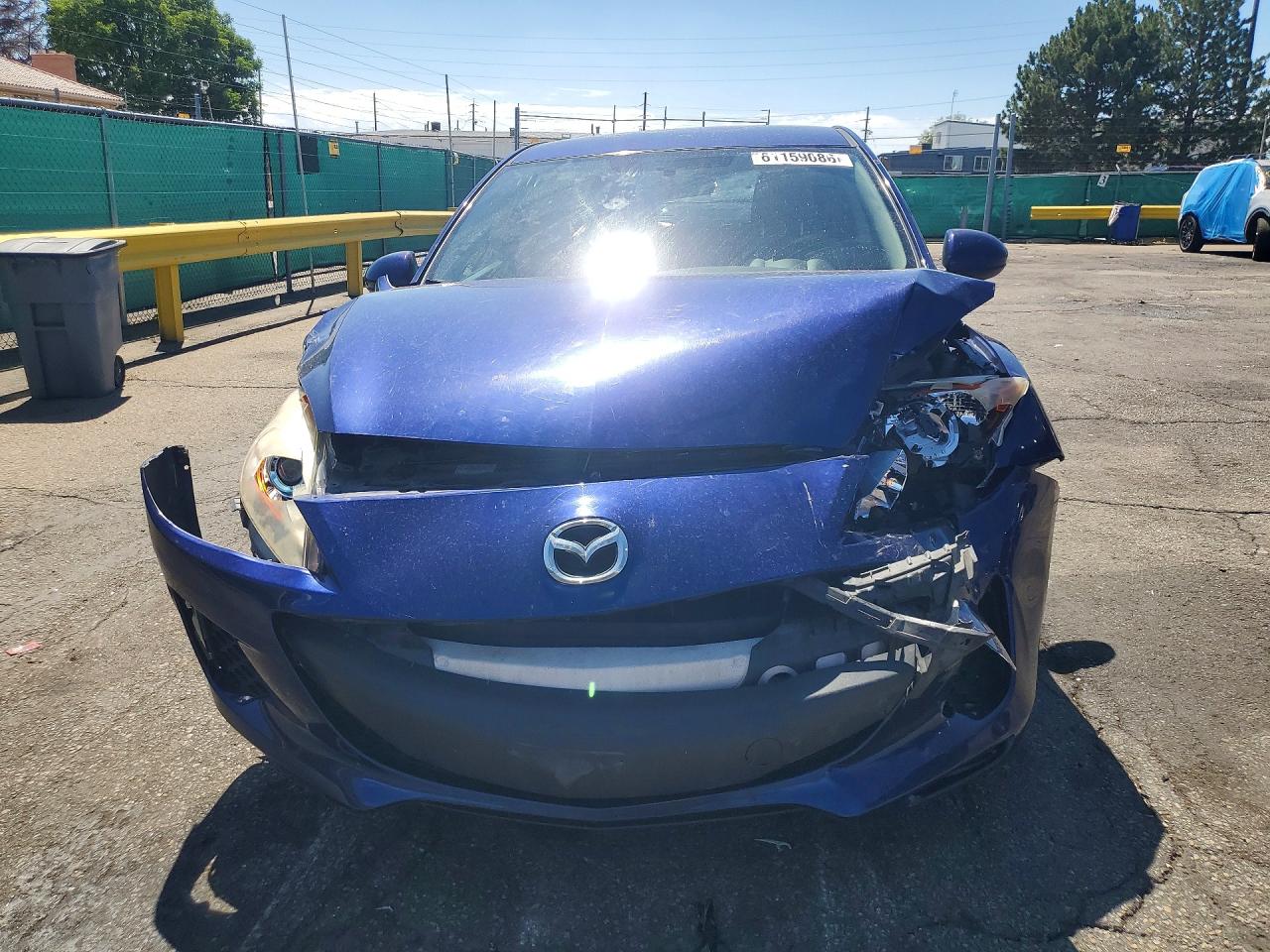 2012 Mazda 3 I Blue vin: JM1BL1L84C1659284