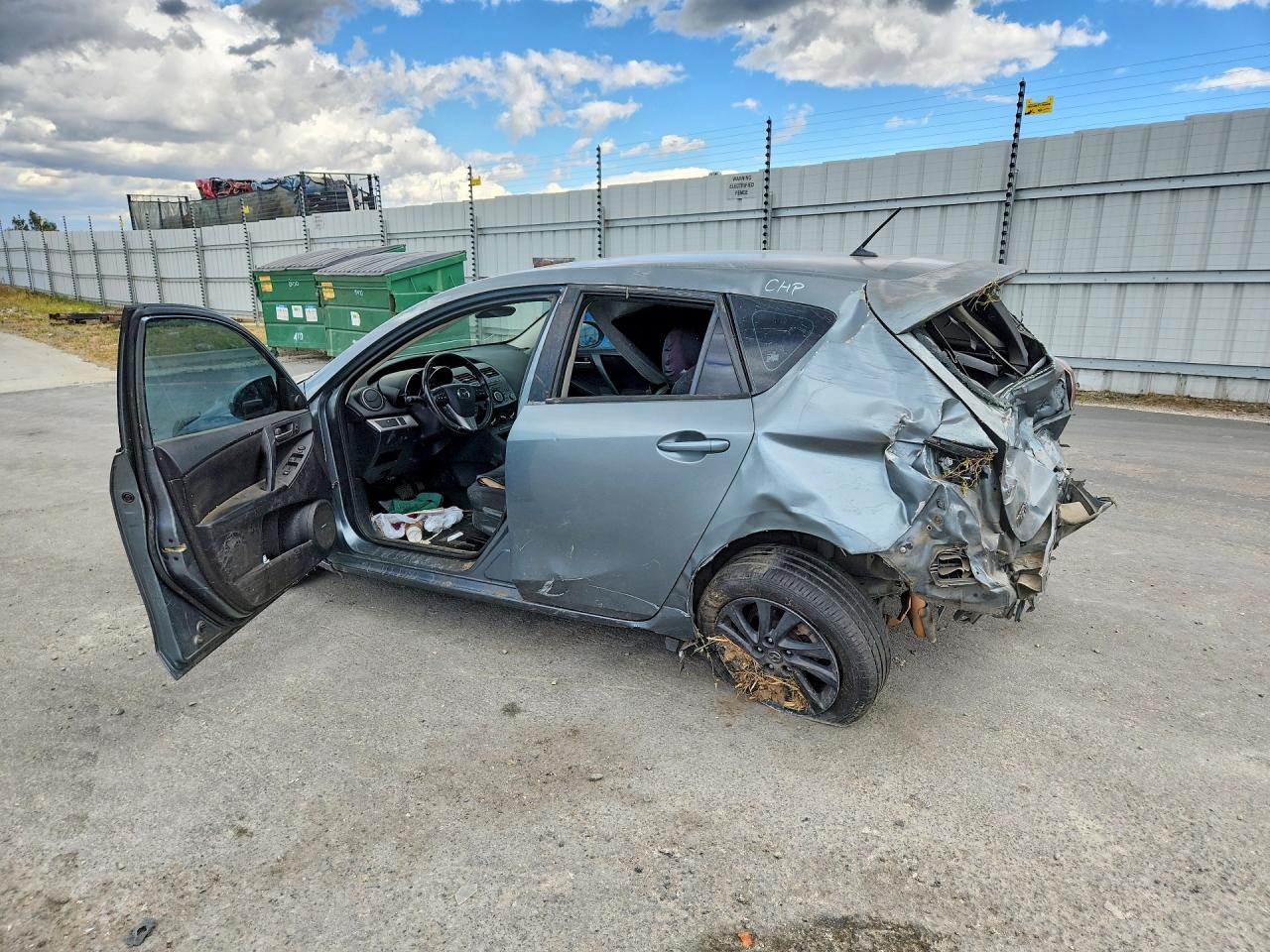 2012 Mazda 3 I Gray vin: JM1BL1L85C1671492
