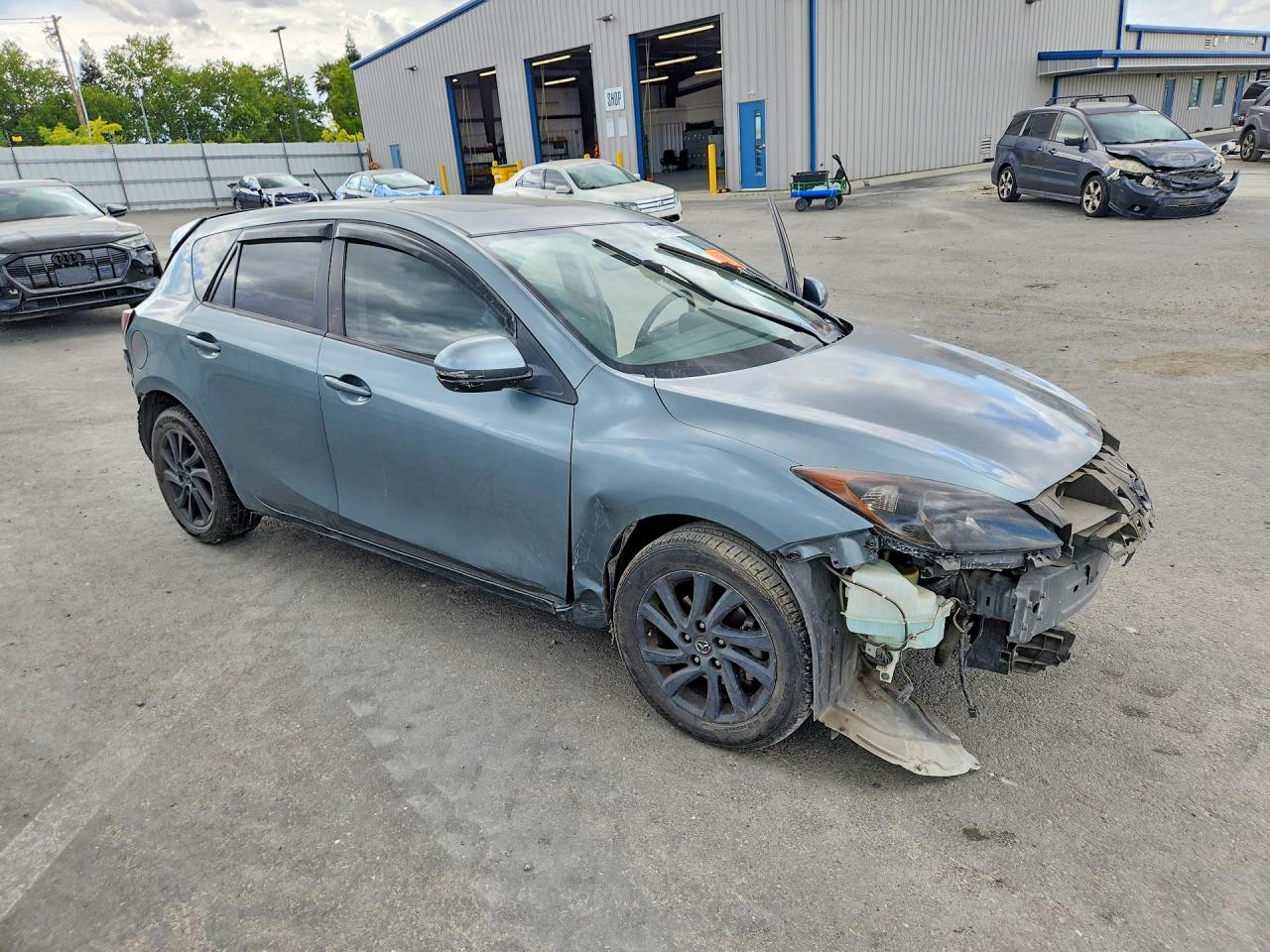 2012 Mazda 3 I Gray vin: JM1BL1L85C1671492