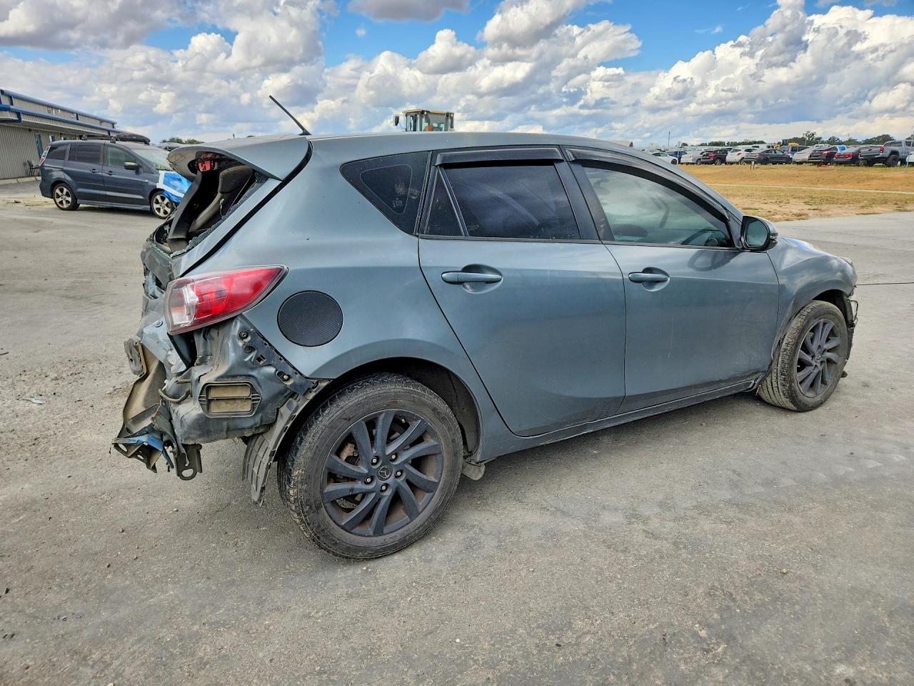 2012 Mazda 3 I Gray vin: JM1BL1L85C1671492