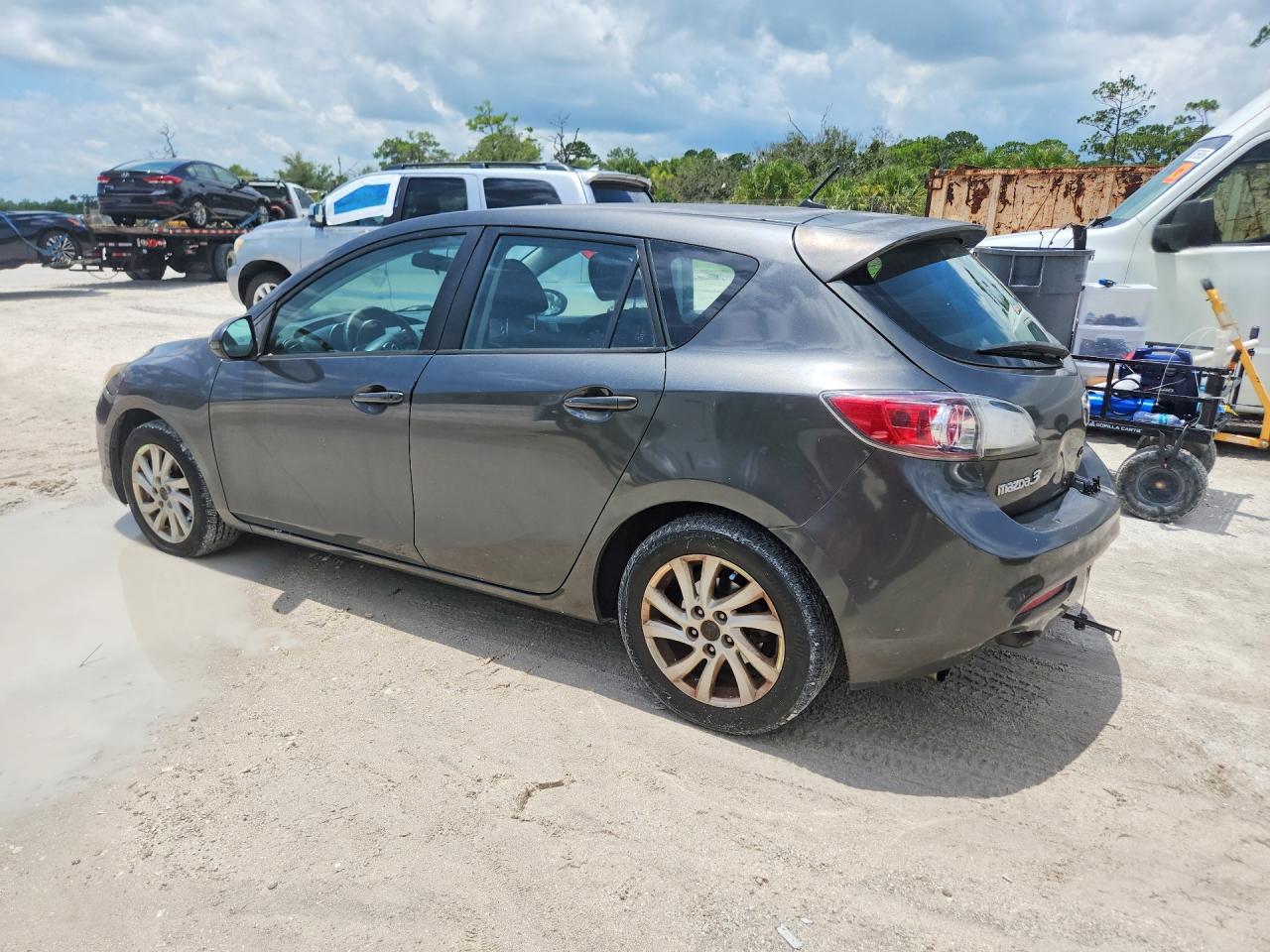 2013 Mazda 3 I Gray vin: JM1BL1L85D1707926