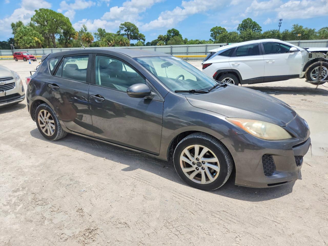 2013 Mazda 3 I Gray vin: JM1BL1L85D1707926