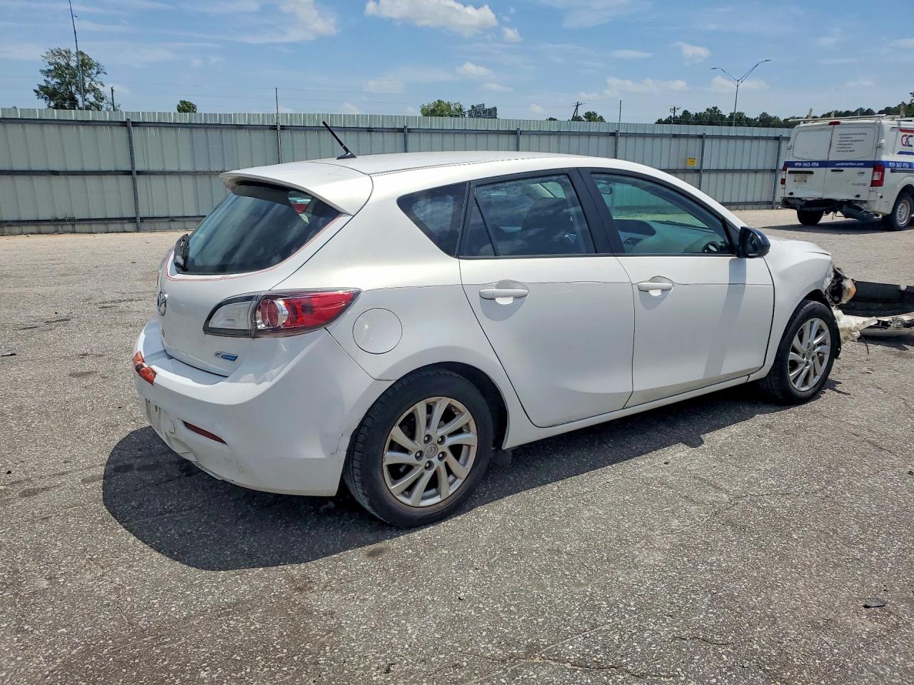 2012 Mazda 3 I White vin: JM1BL1L86C1522198