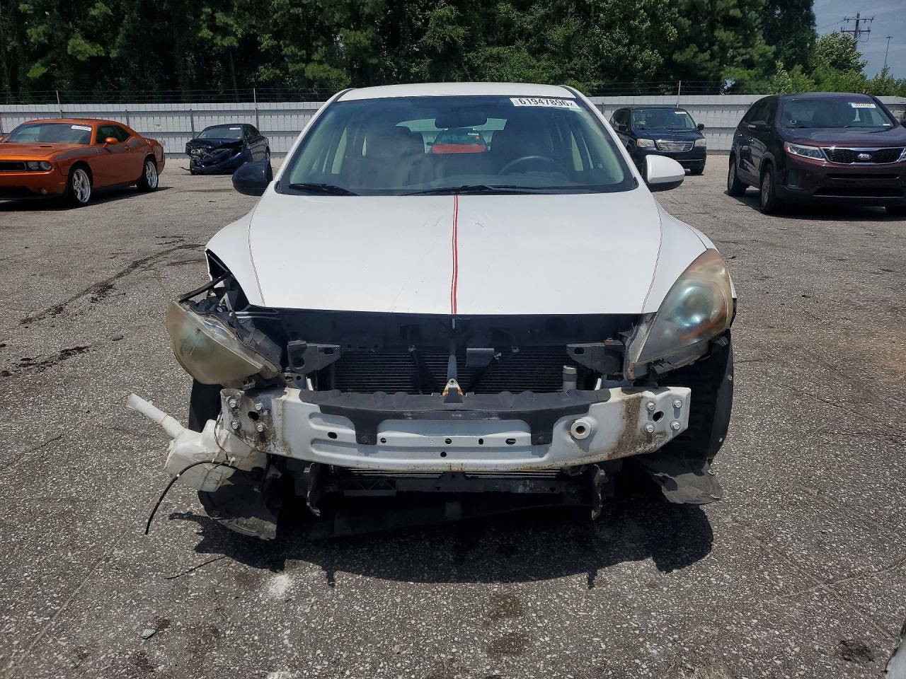 2012 Mazda 3 I White vin: JM1BL1L86C1522198