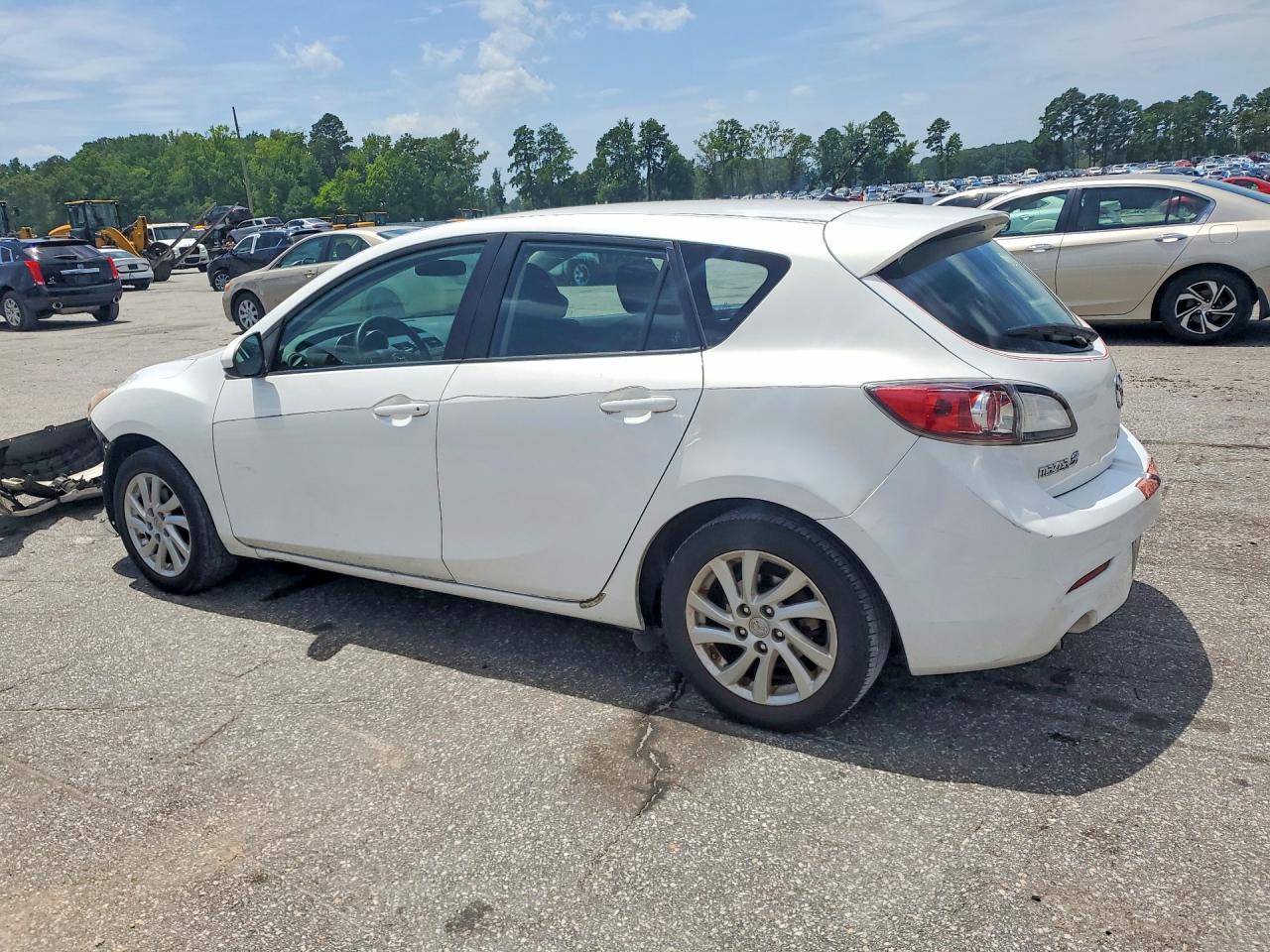 2012 Mazda 3 I White vin: JM1BL1L86C1522198