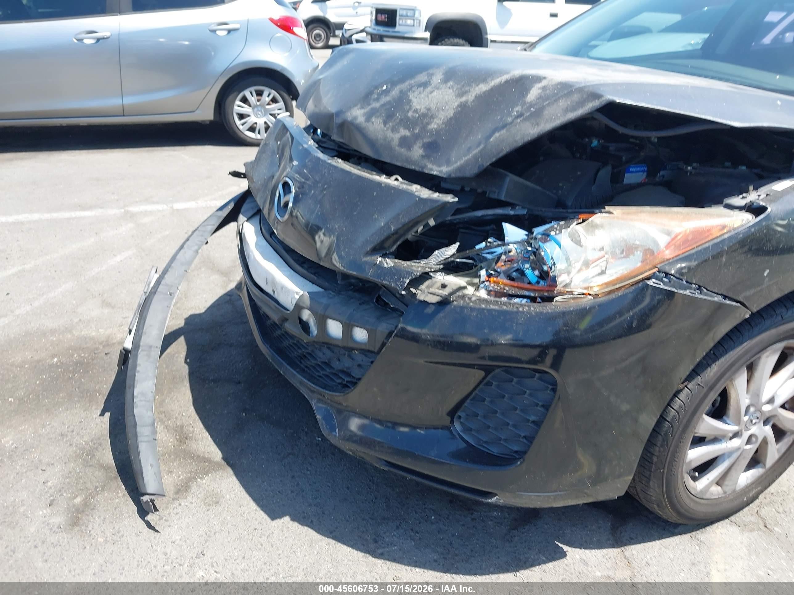 2012 Mazda Mazda3 I Touring Black vin: JM1BL1L86C1610457
