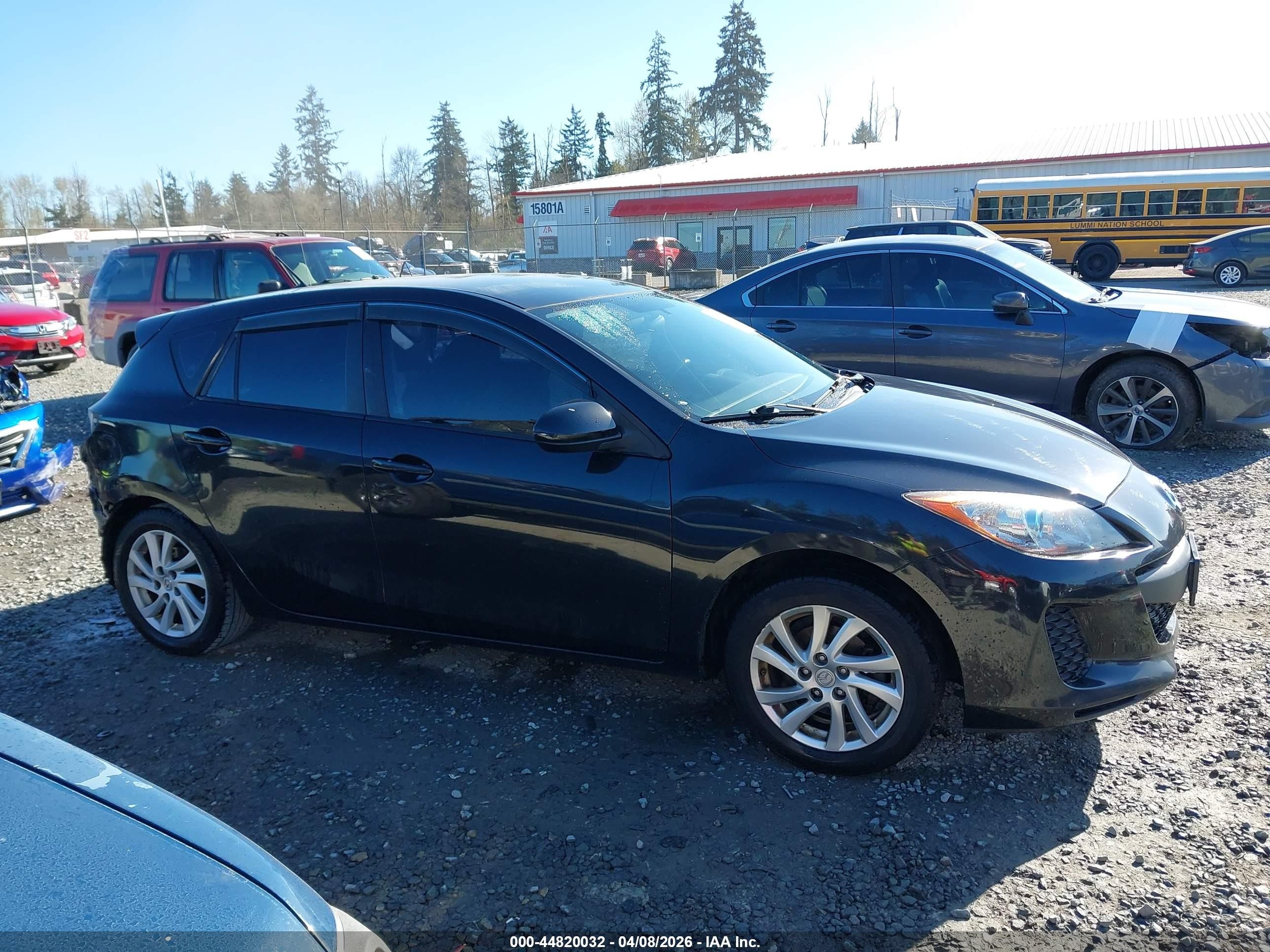 2012 Mazda Mazda3 I Touring Black vin: JM1BL1L86C1631518