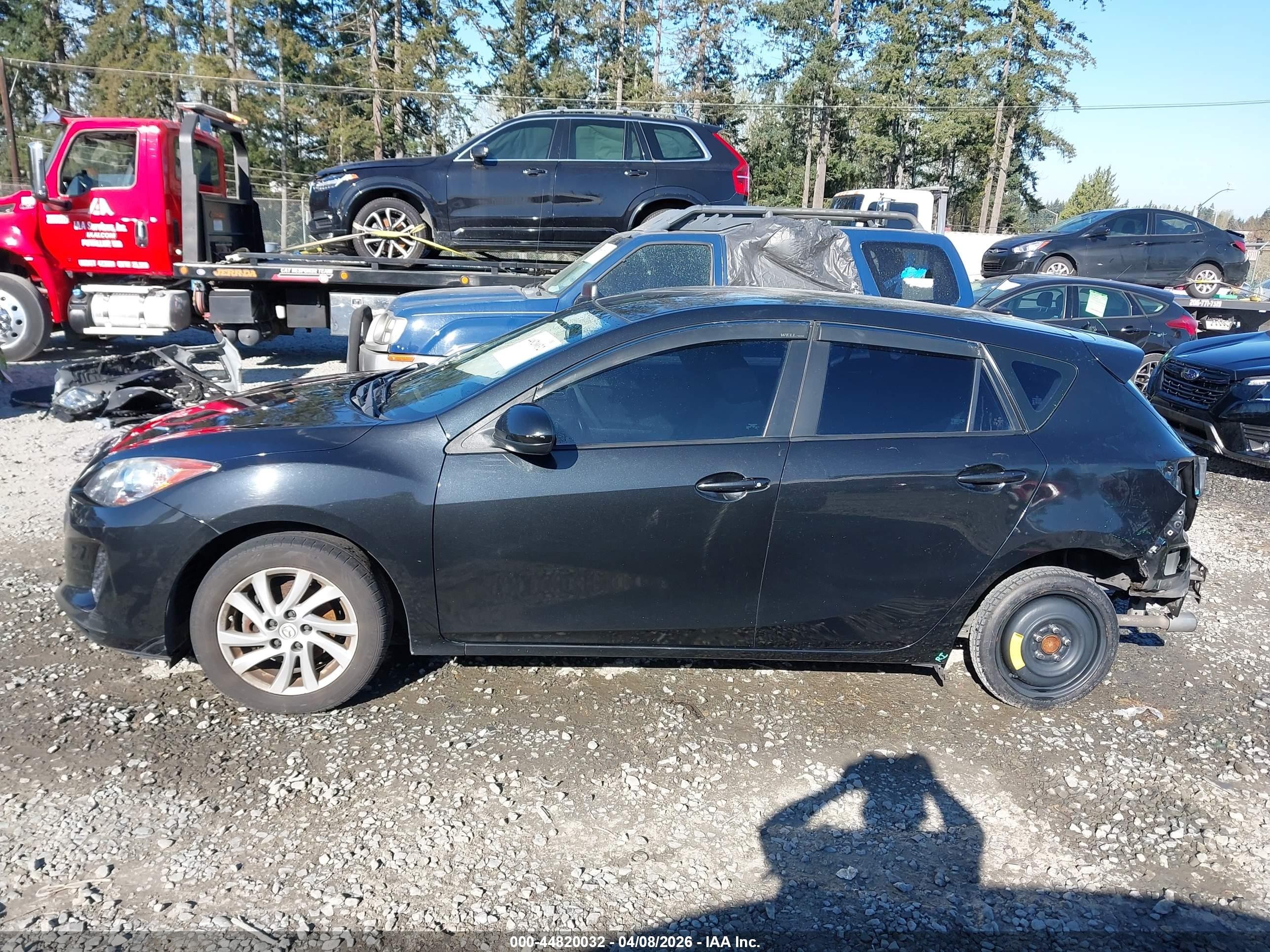 2012 Mazda Mazda3 I Touring Black vin: JM1BL1L86C1631518