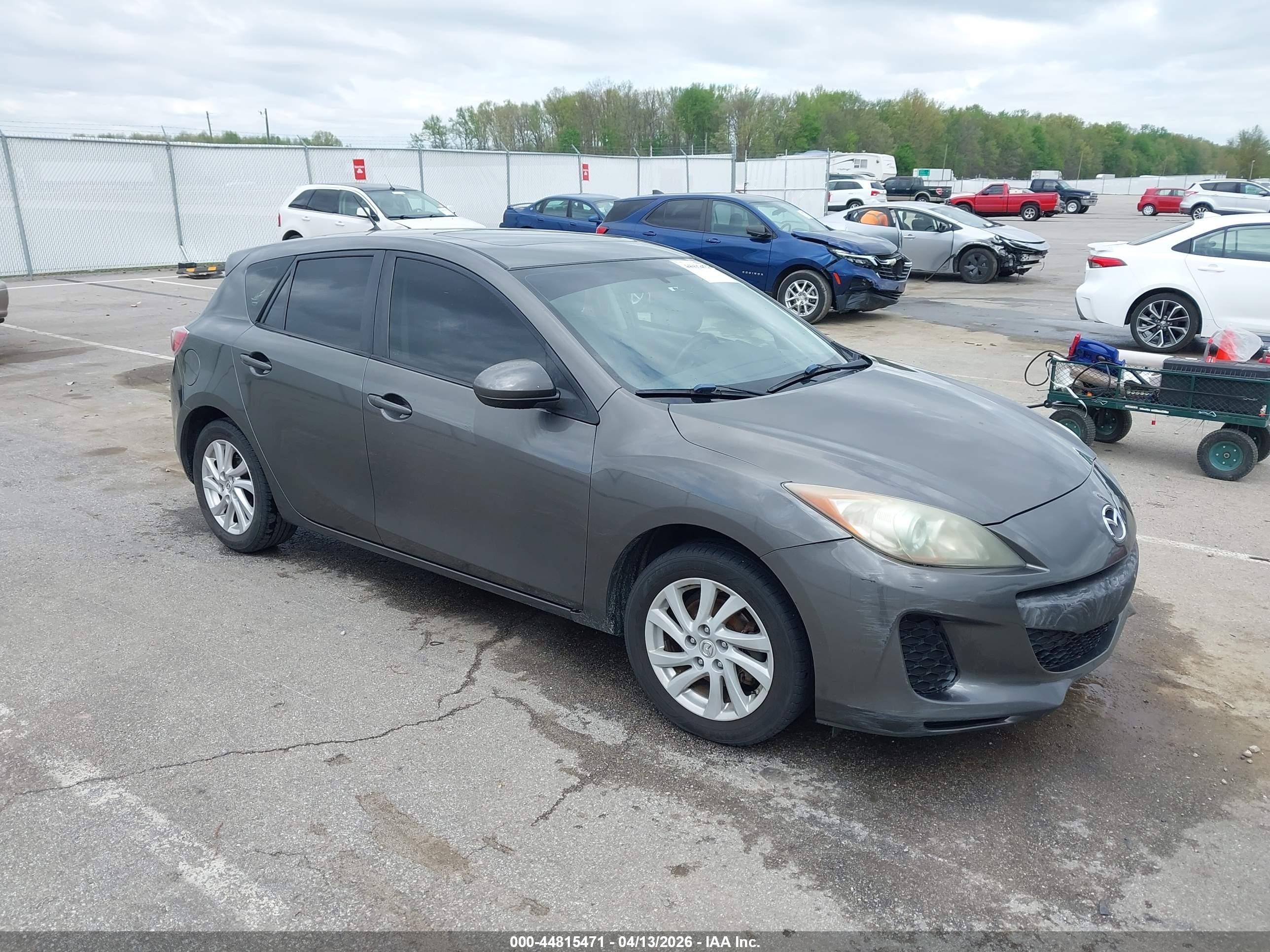 2012 Mazda Mazda3 I Touring Серый vin: JM1BL1L86C1636573