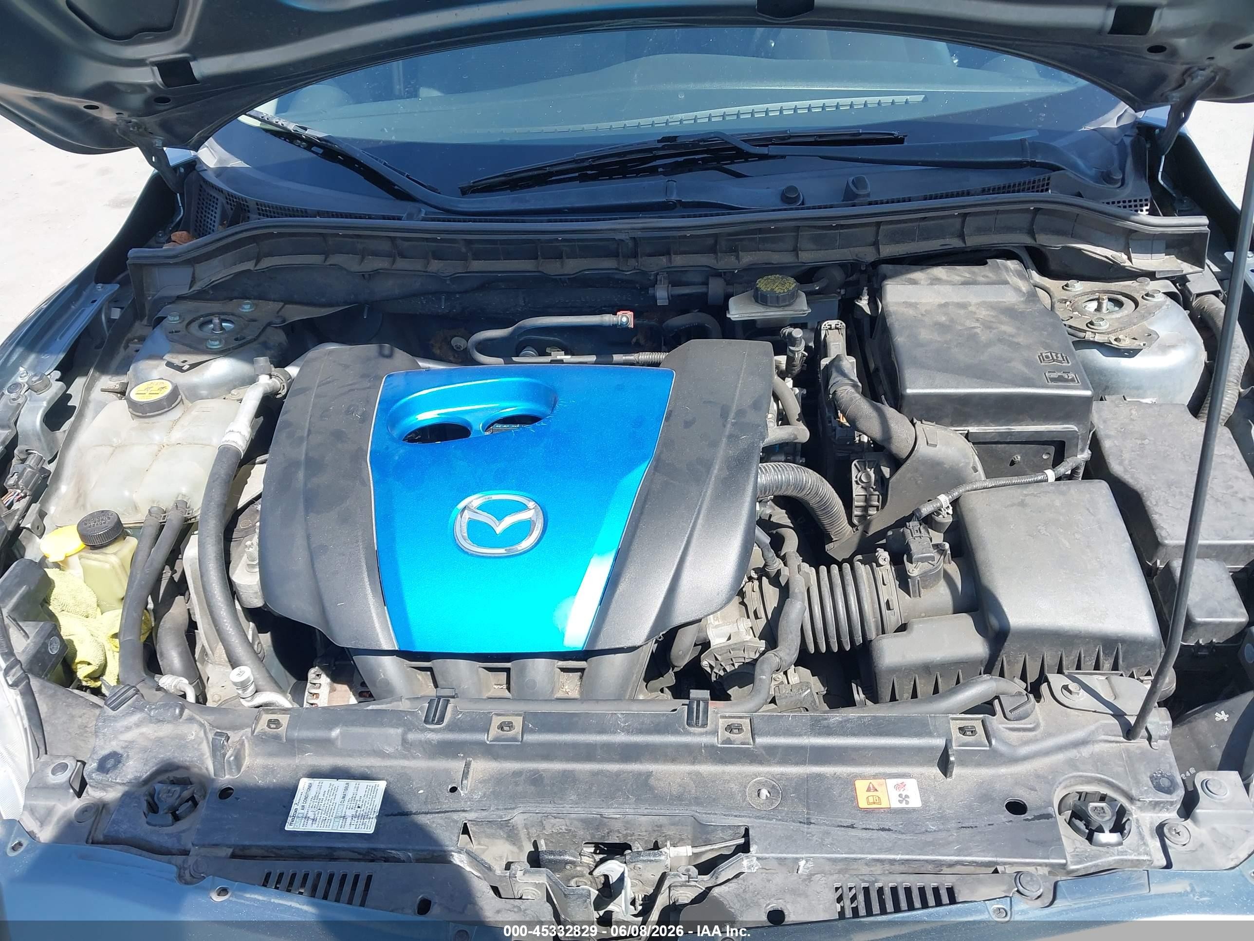 2012 Mazda Mazda3 I Touring Blue vin: JM1BL1L86C1653082