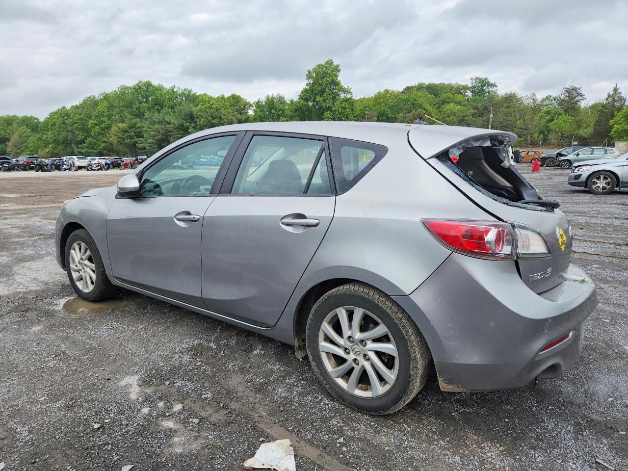 2012 Mazda 3 I Silver vin: JM1BL1L87C1633357