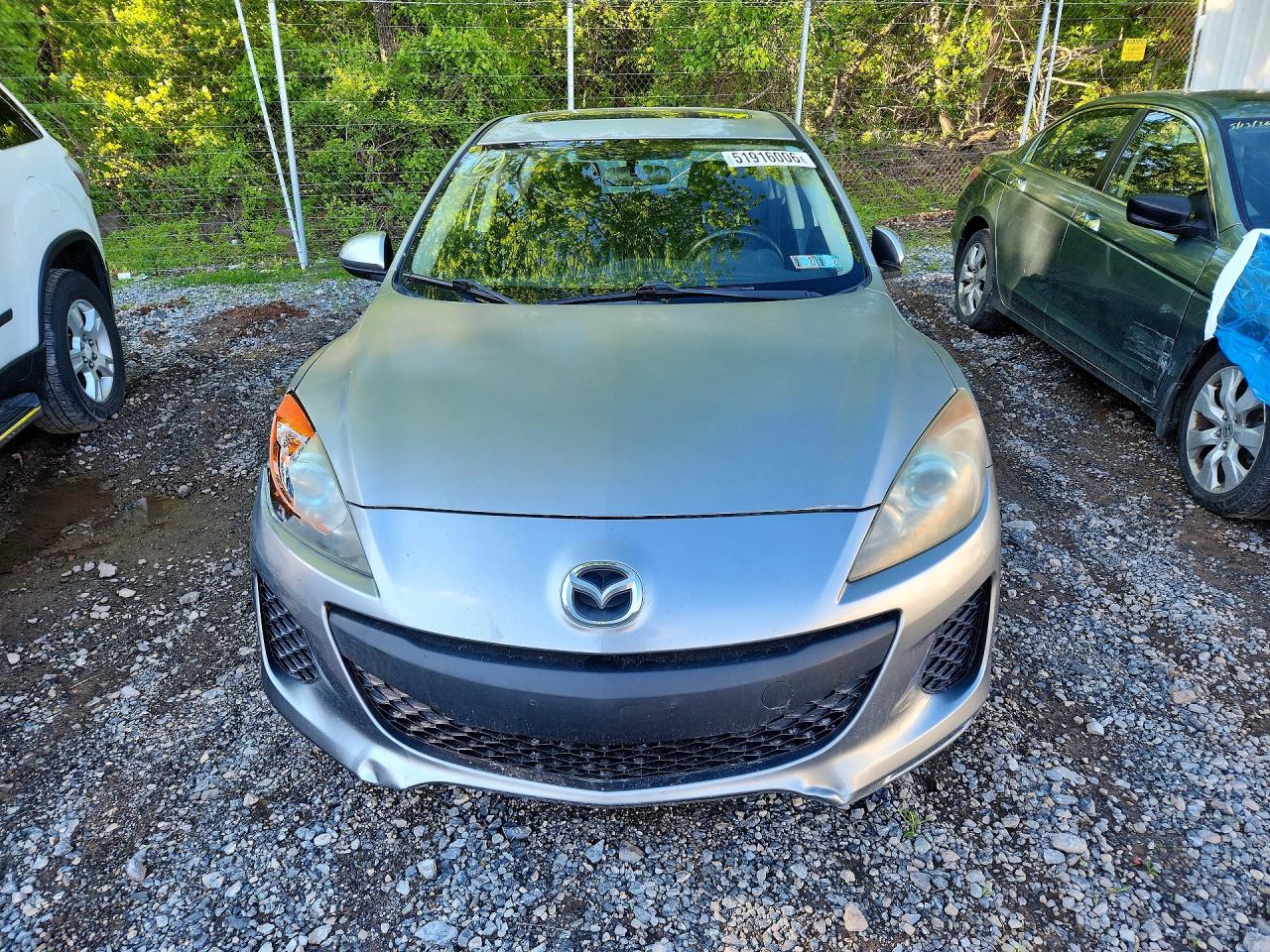 2012 Mazda 3 I Silver vin: JM1BL1L87C1633357