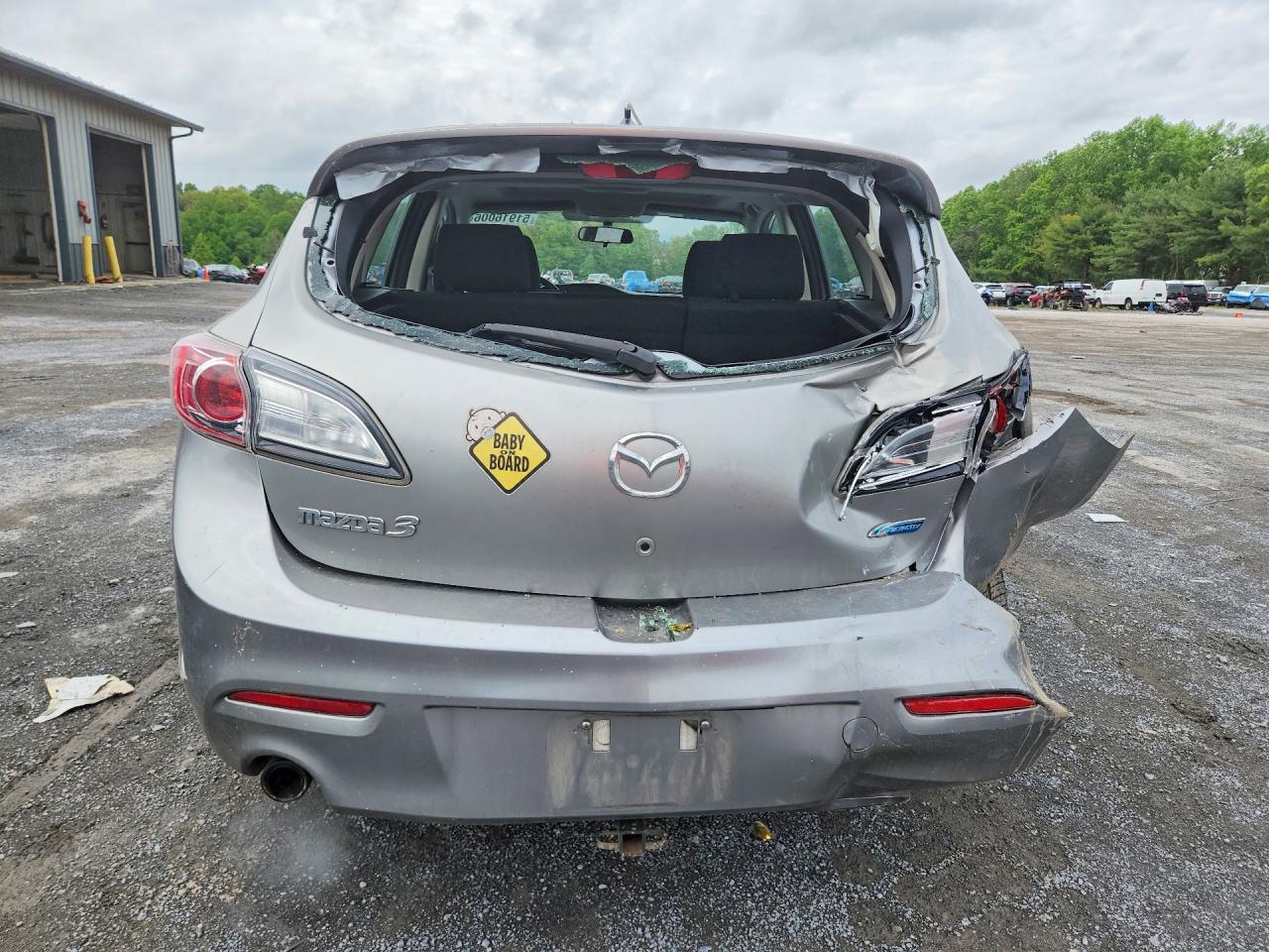 2012 Mazda 3 I Silver vin: JM1BL1L87C1633357