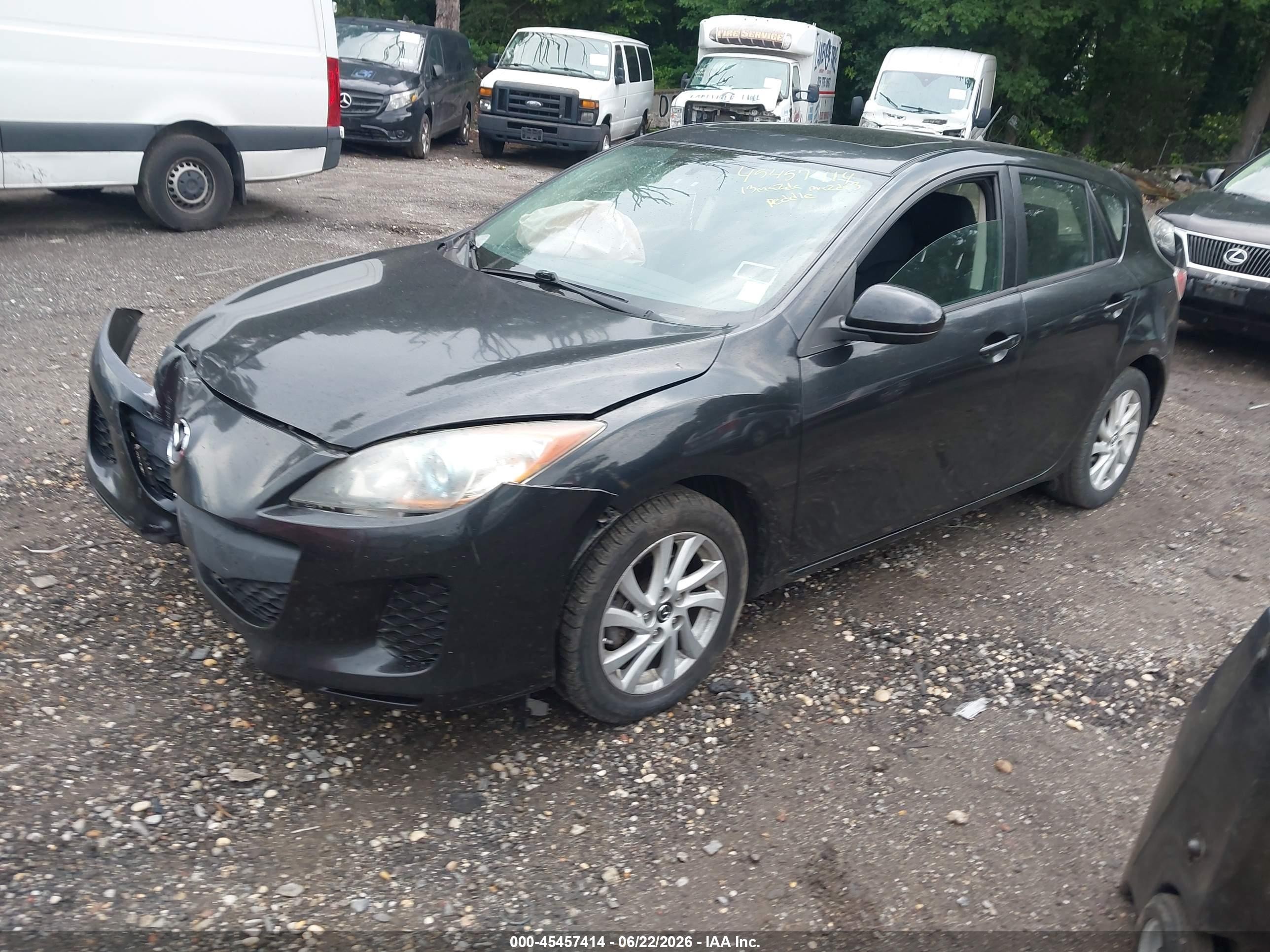 2013 Mazda Mazda3 I Touring Black vin: JM1BL1L87D1713856