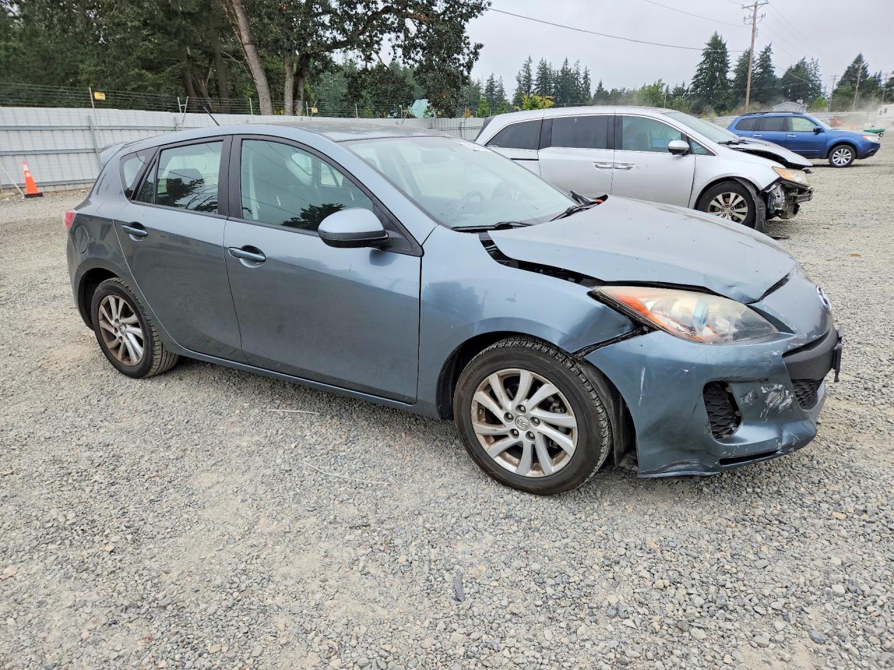 2012 Mazda 3 I Teal vin: JM1BL1L88C1596321